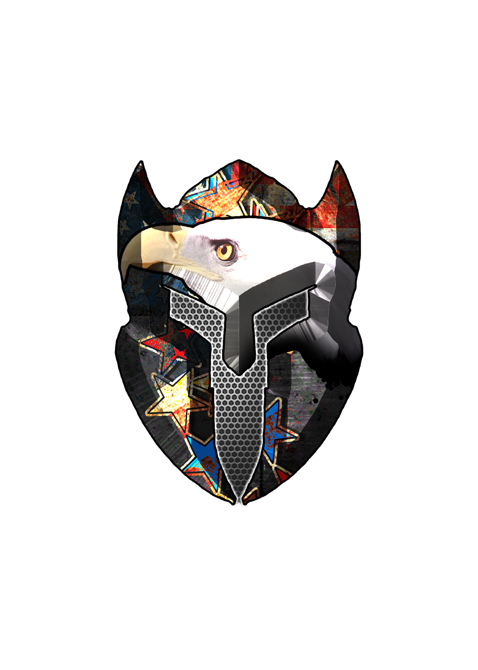 LWN LWN Badge Bald Eagle Uv Sticker