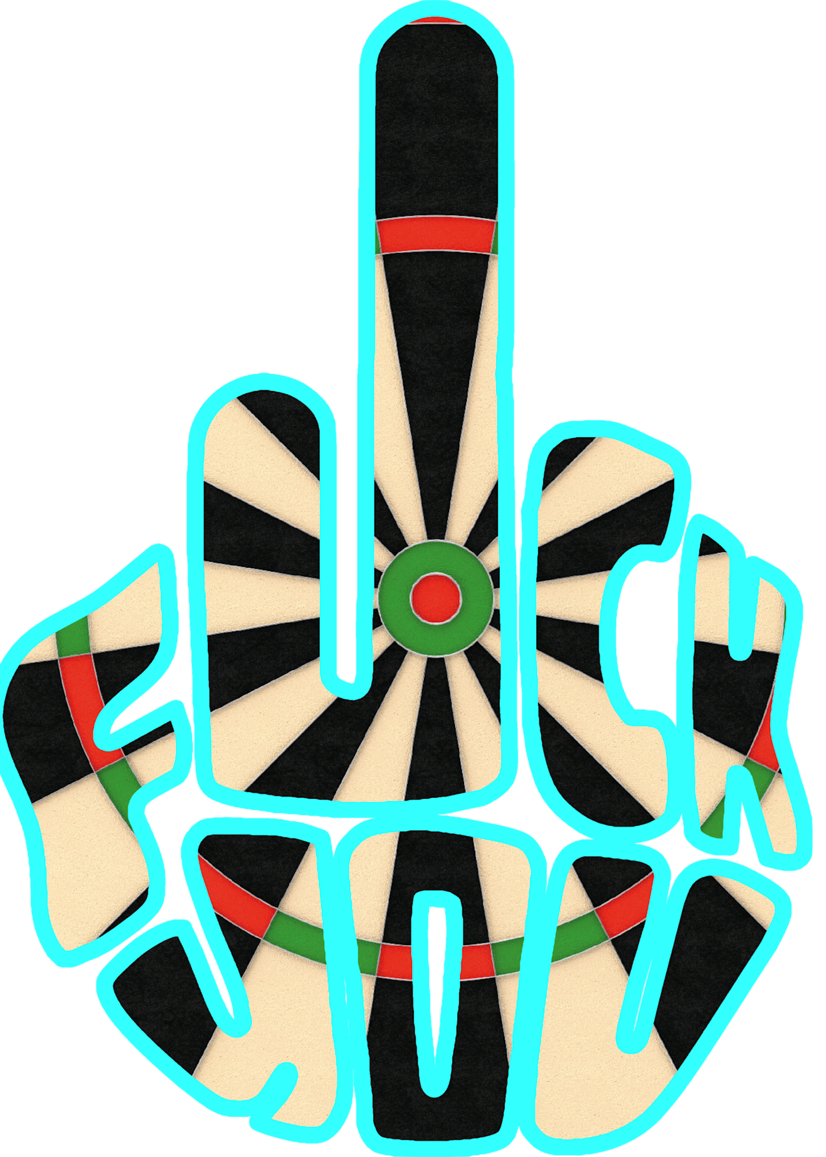 Darting Around F-You Dart Board DTF