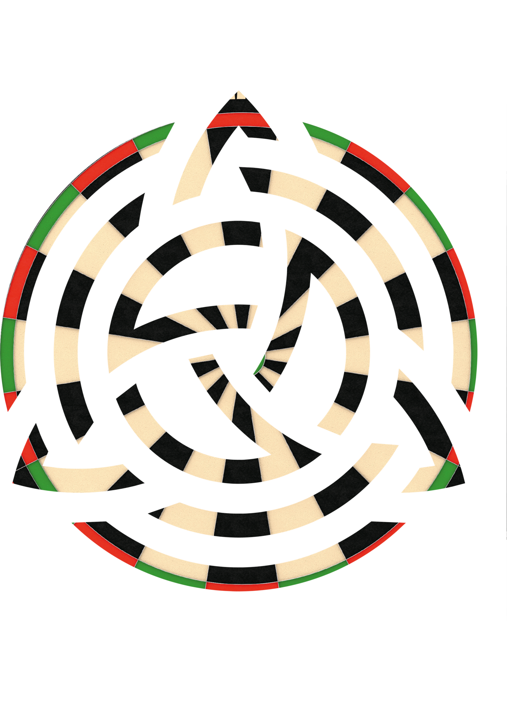 Darting Around Crop Maze Dart Board DTF