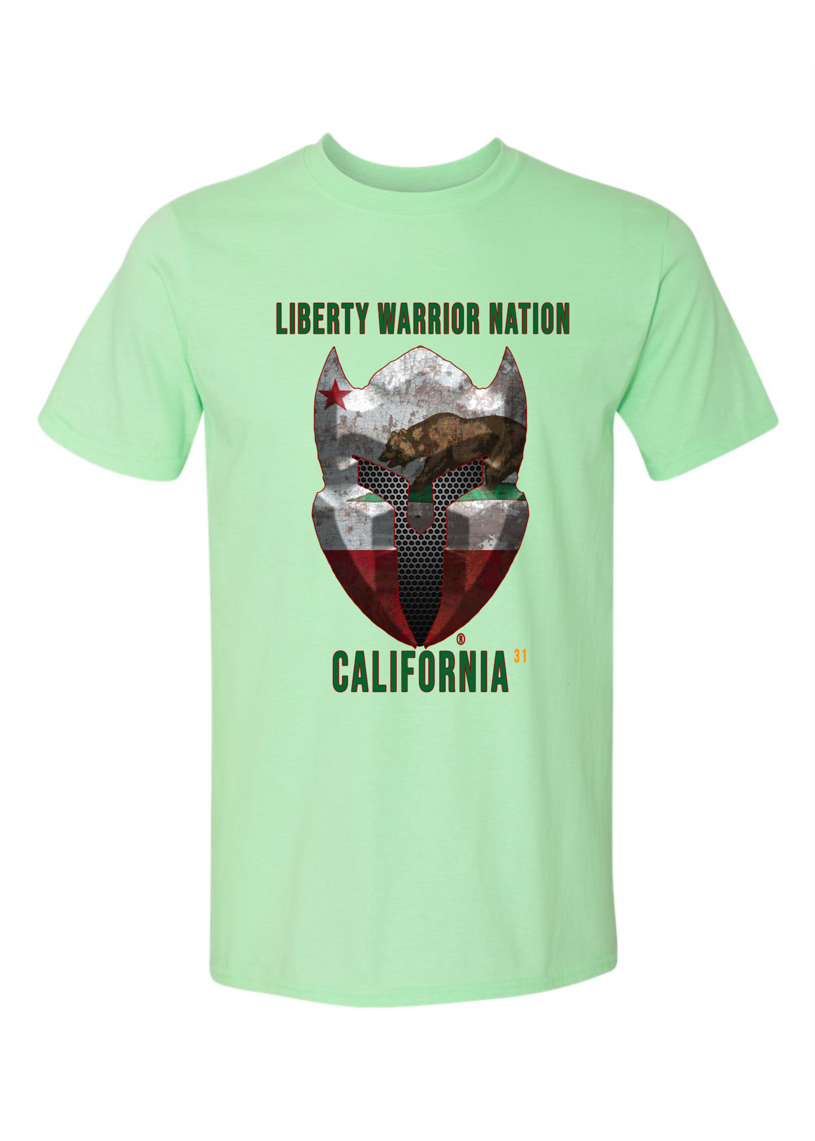 LWN Liberty Warrior Nation California with Text Shirt