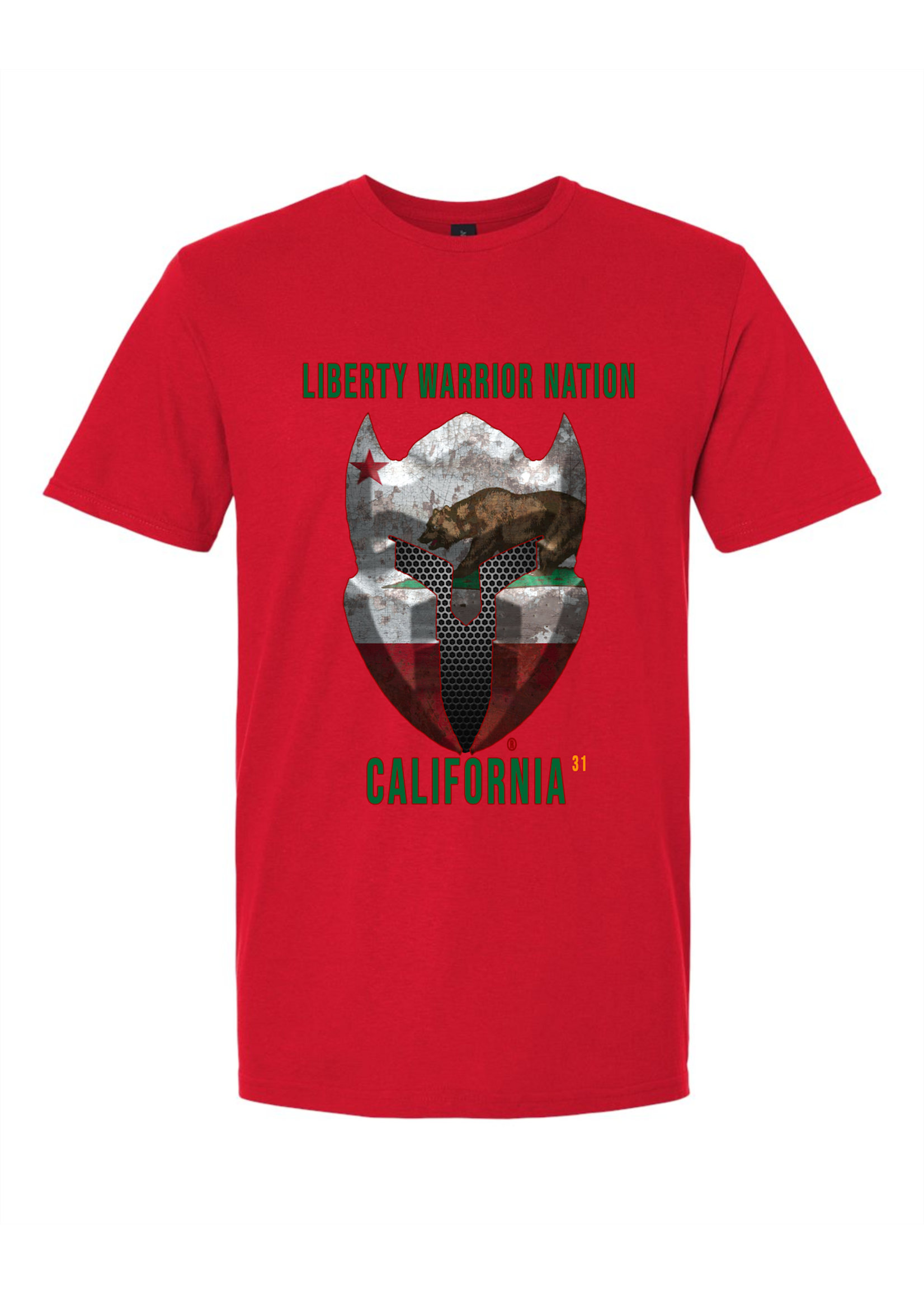 LWN Liberty Warrior Nation California with Text Shirt