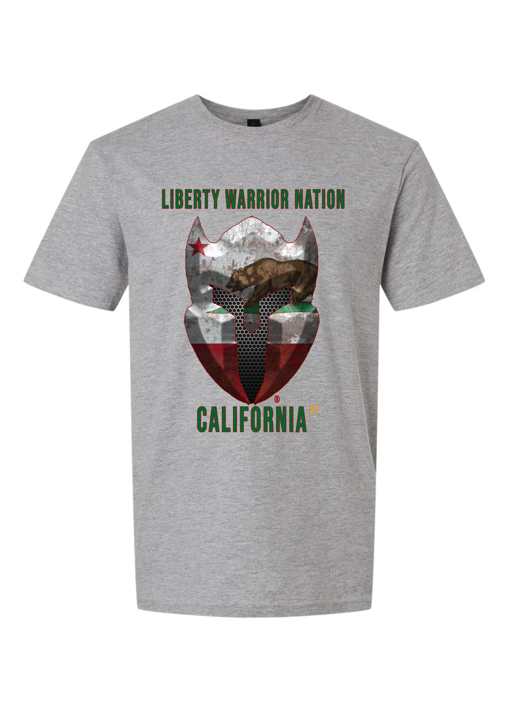 LWN Liberty Warrior Nation California with Text Shirt