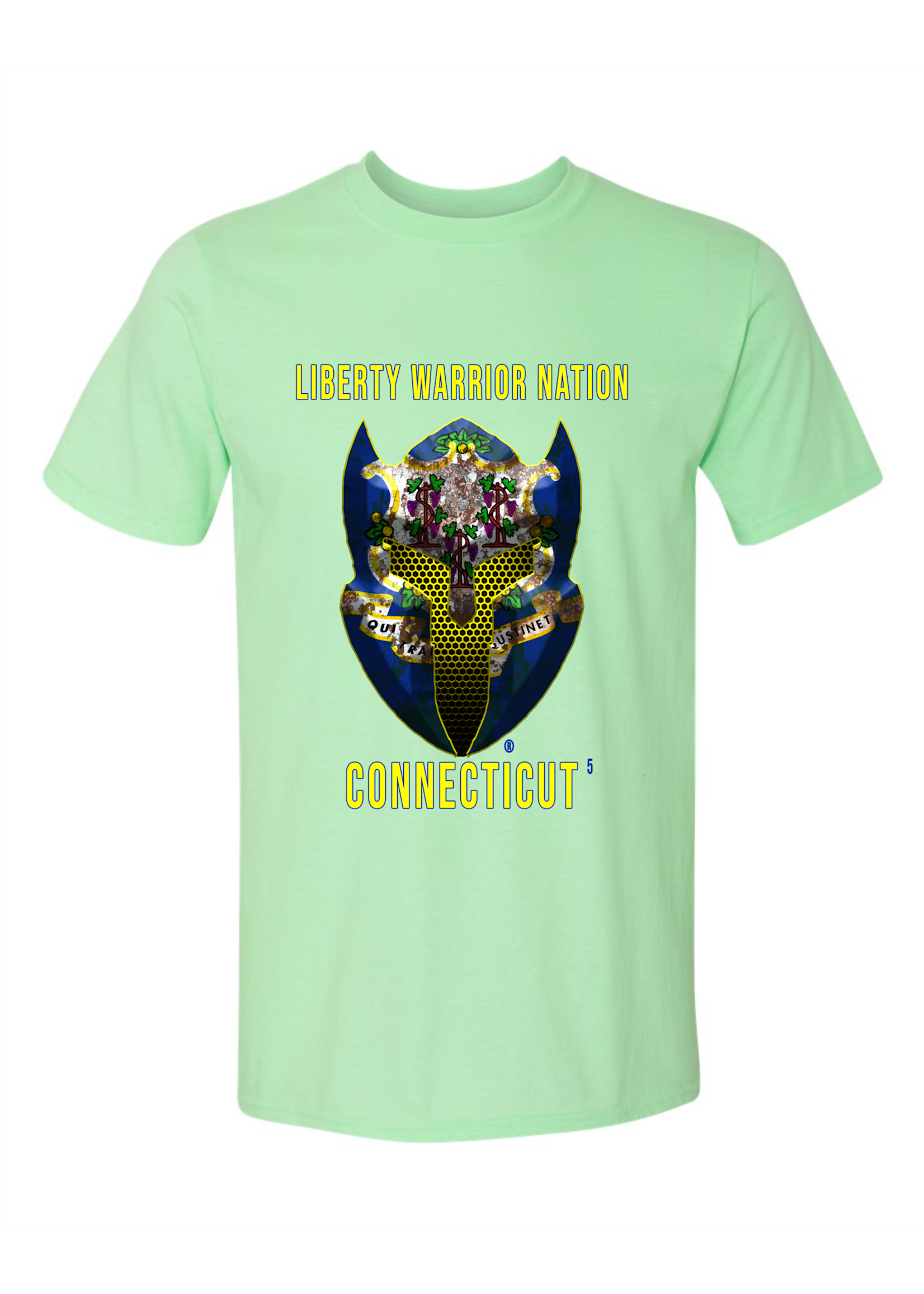 LWN Liberty Warrior Nation Connecticut with Text Shirt