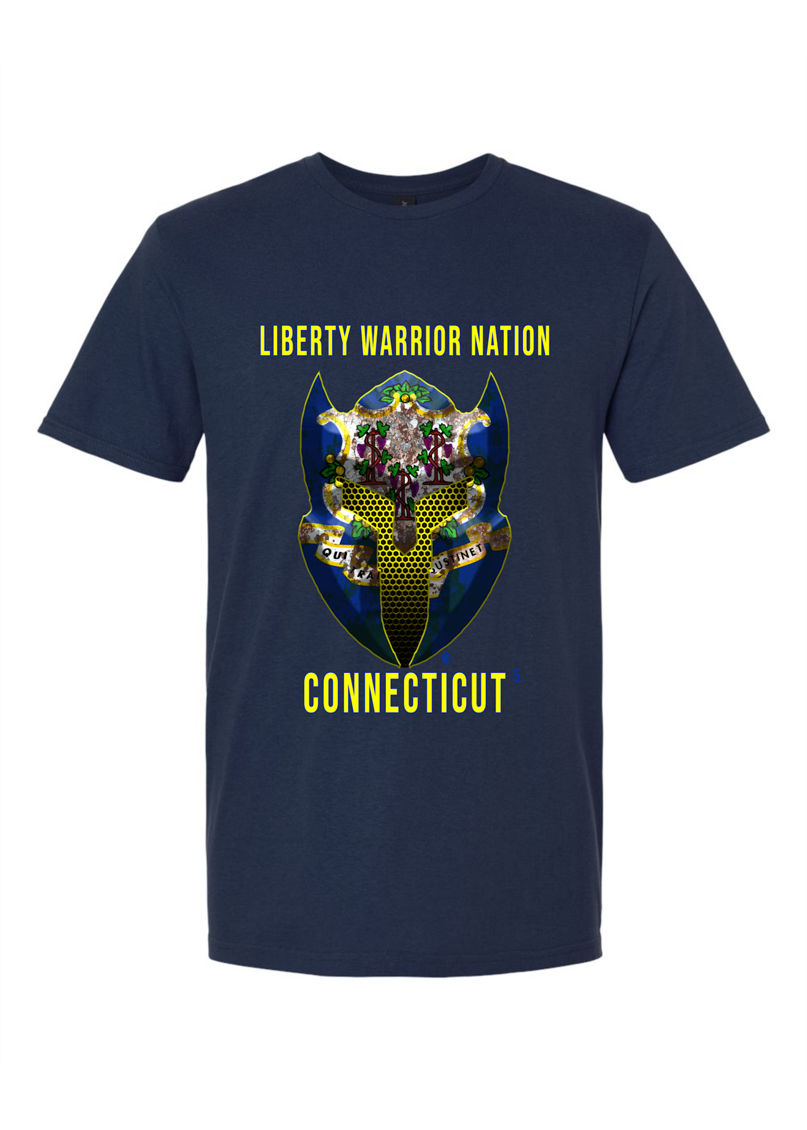 LWN Liberty Warrior Nation Connecticut with Text Shirt