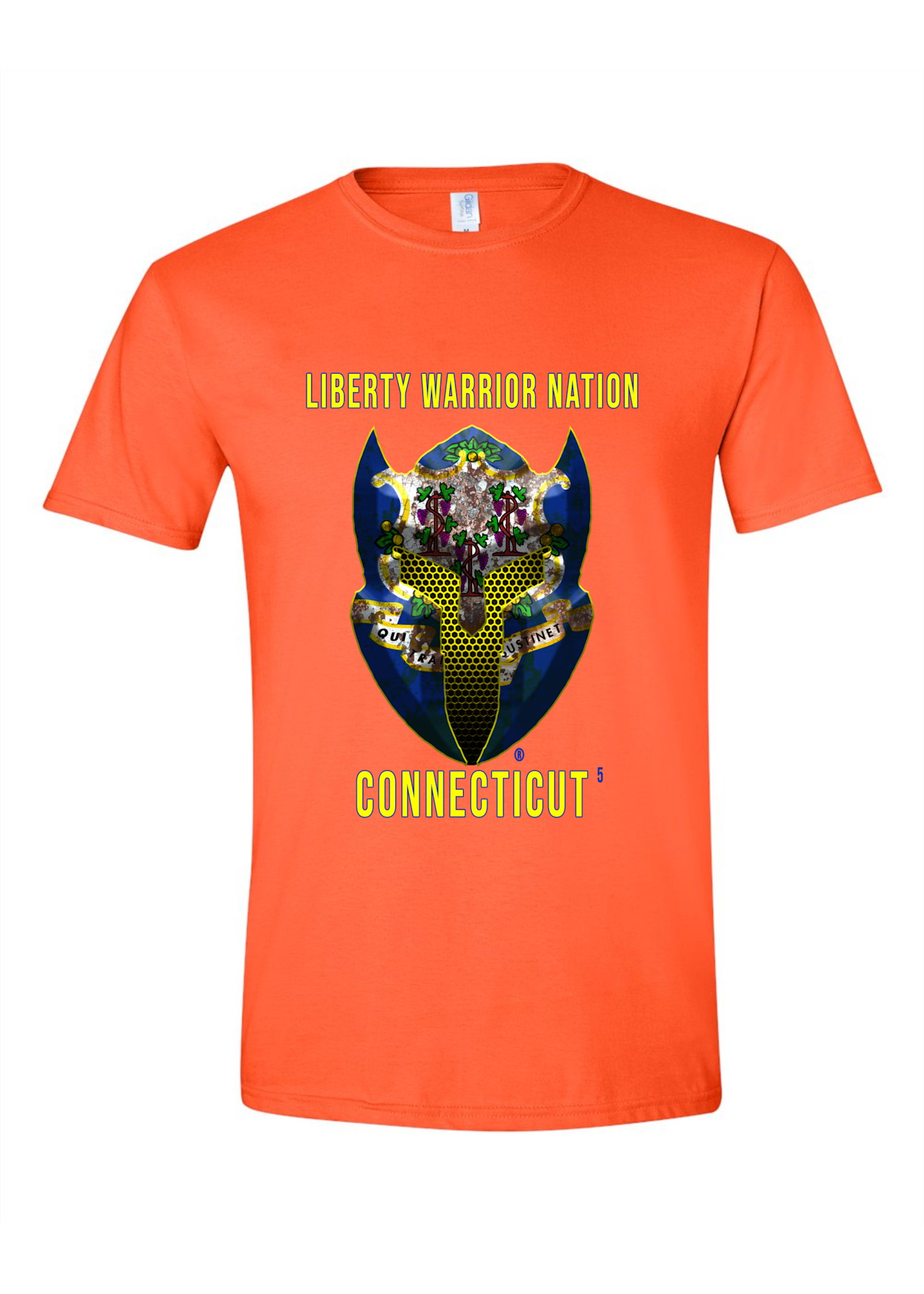 LWN Liberty Warrior Nation Connecticut with Text Shirt