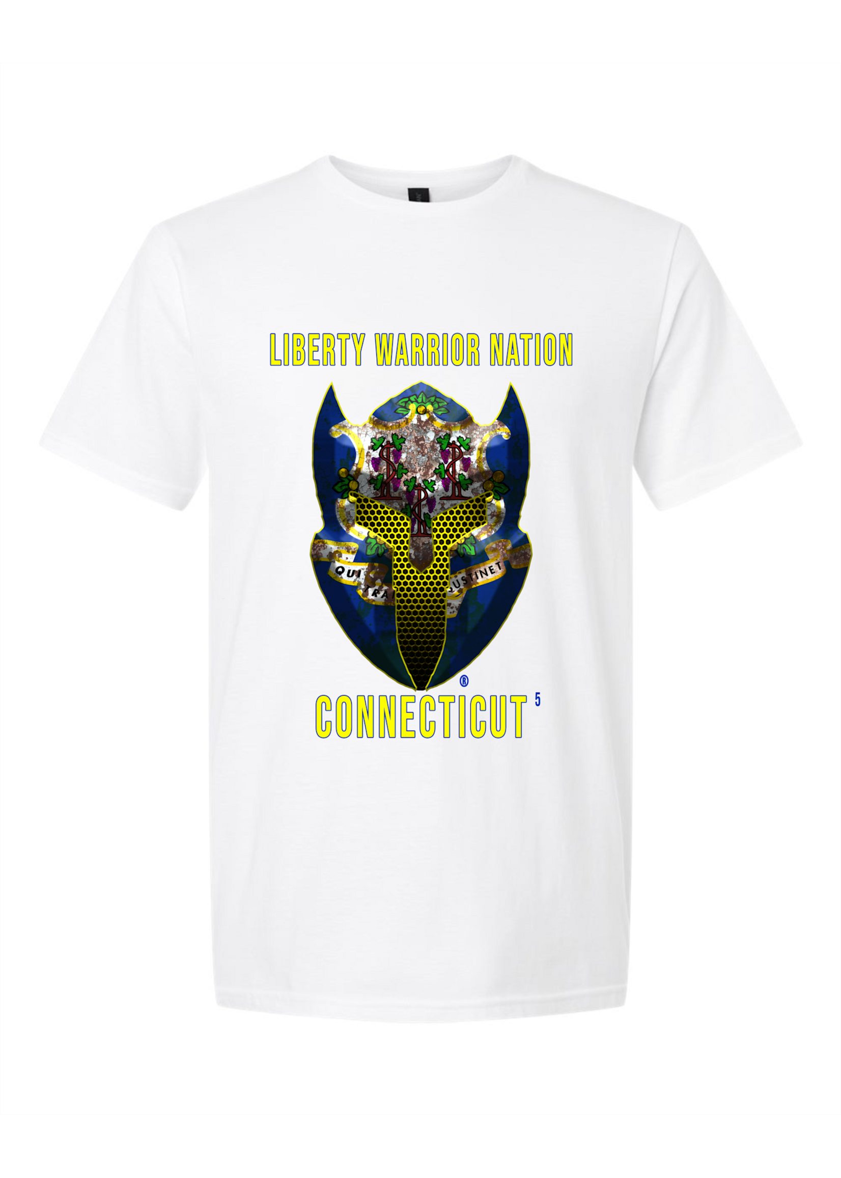 LWN Liberty Warrior Nation Connecticut with Text Shirt