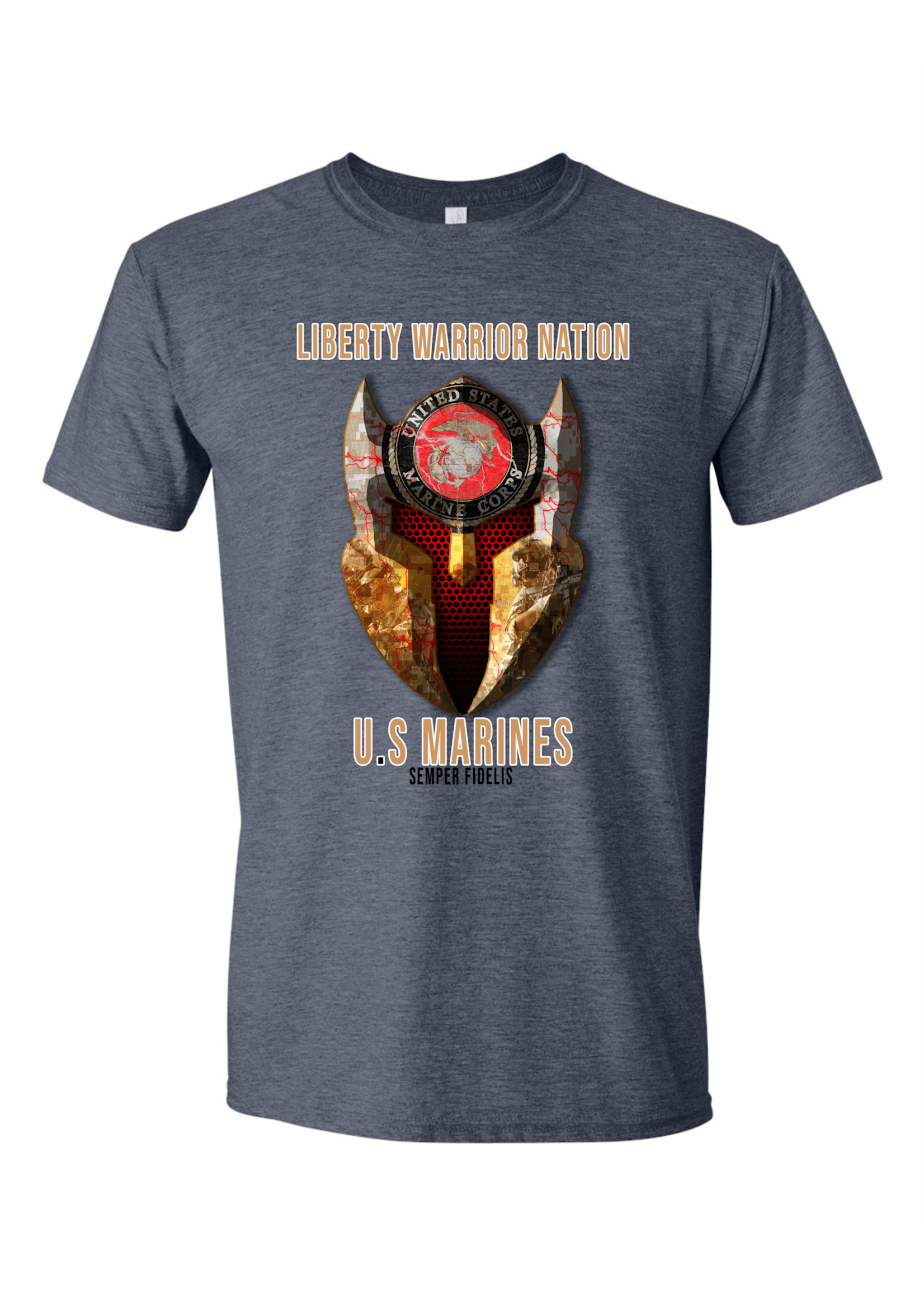 LWN Liberty Warrior Nation Marine Shirt