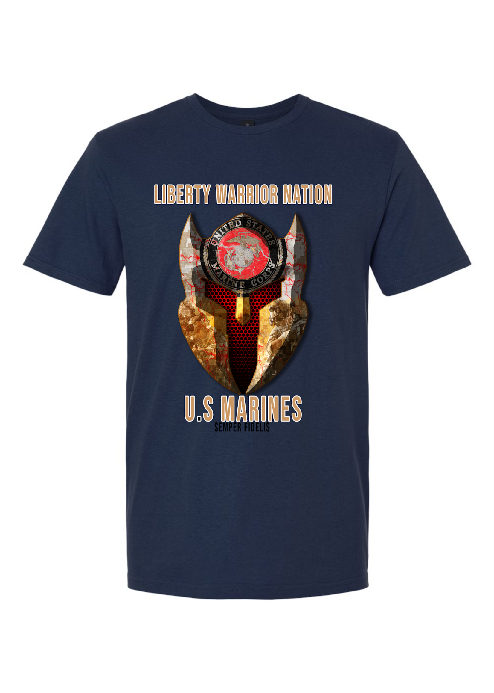 LWN Liberty Warrior Nation Marine Shirt