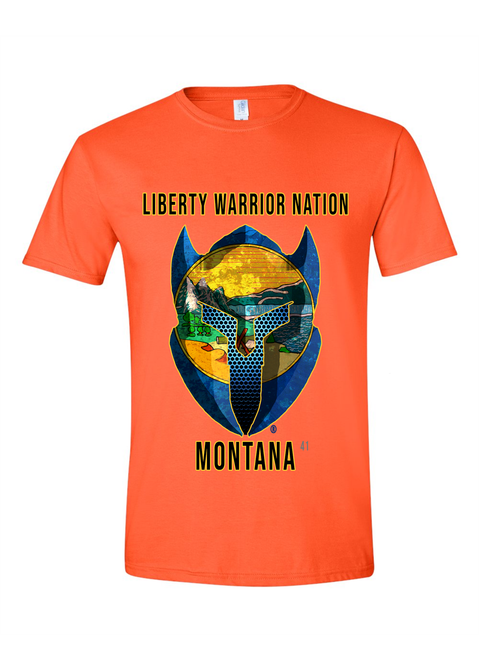 LWN Liberty Warrior Nation Montanna with Text Shirt