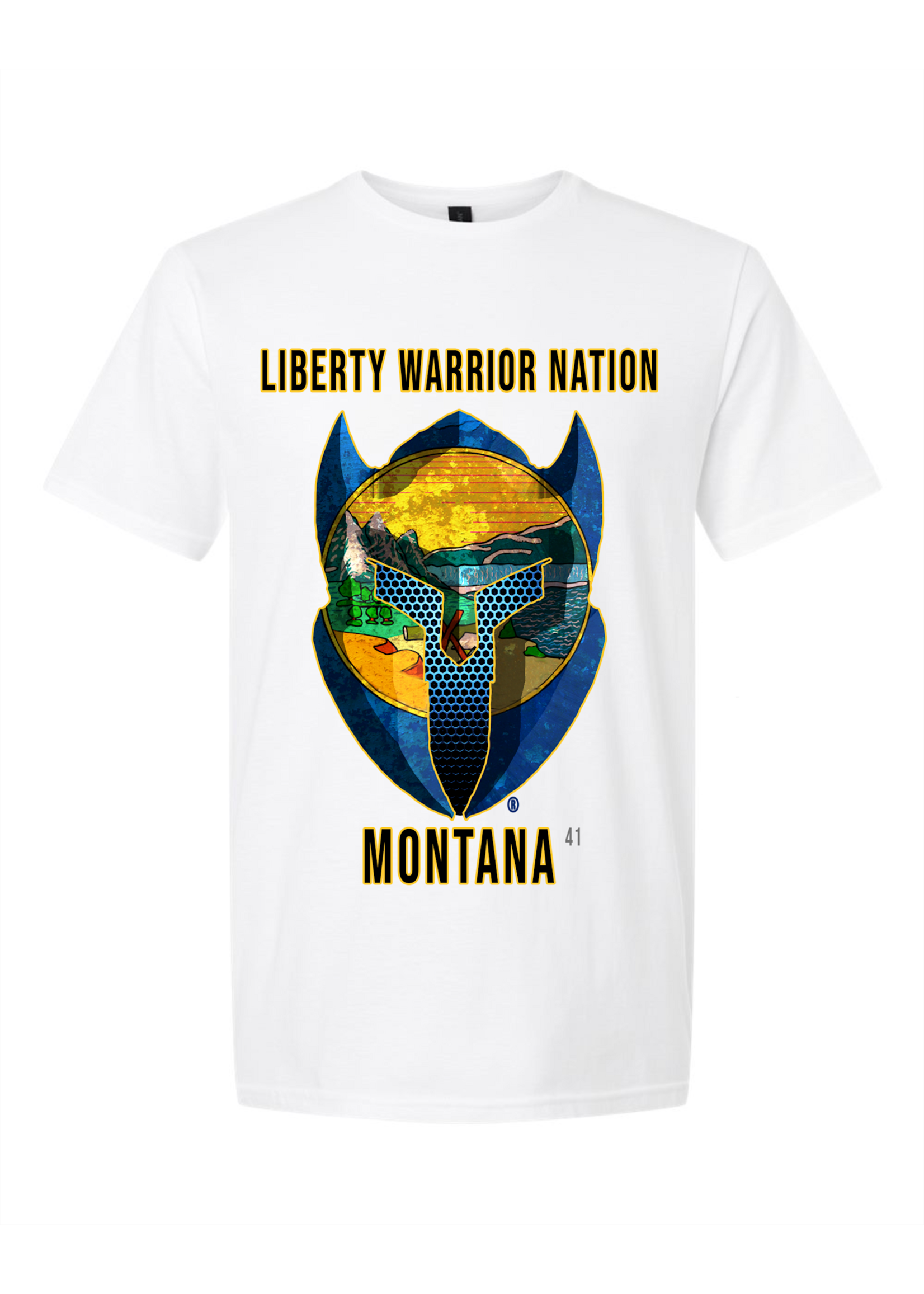 LWN Liberty Warrior Nation Montanna with Text Shirt