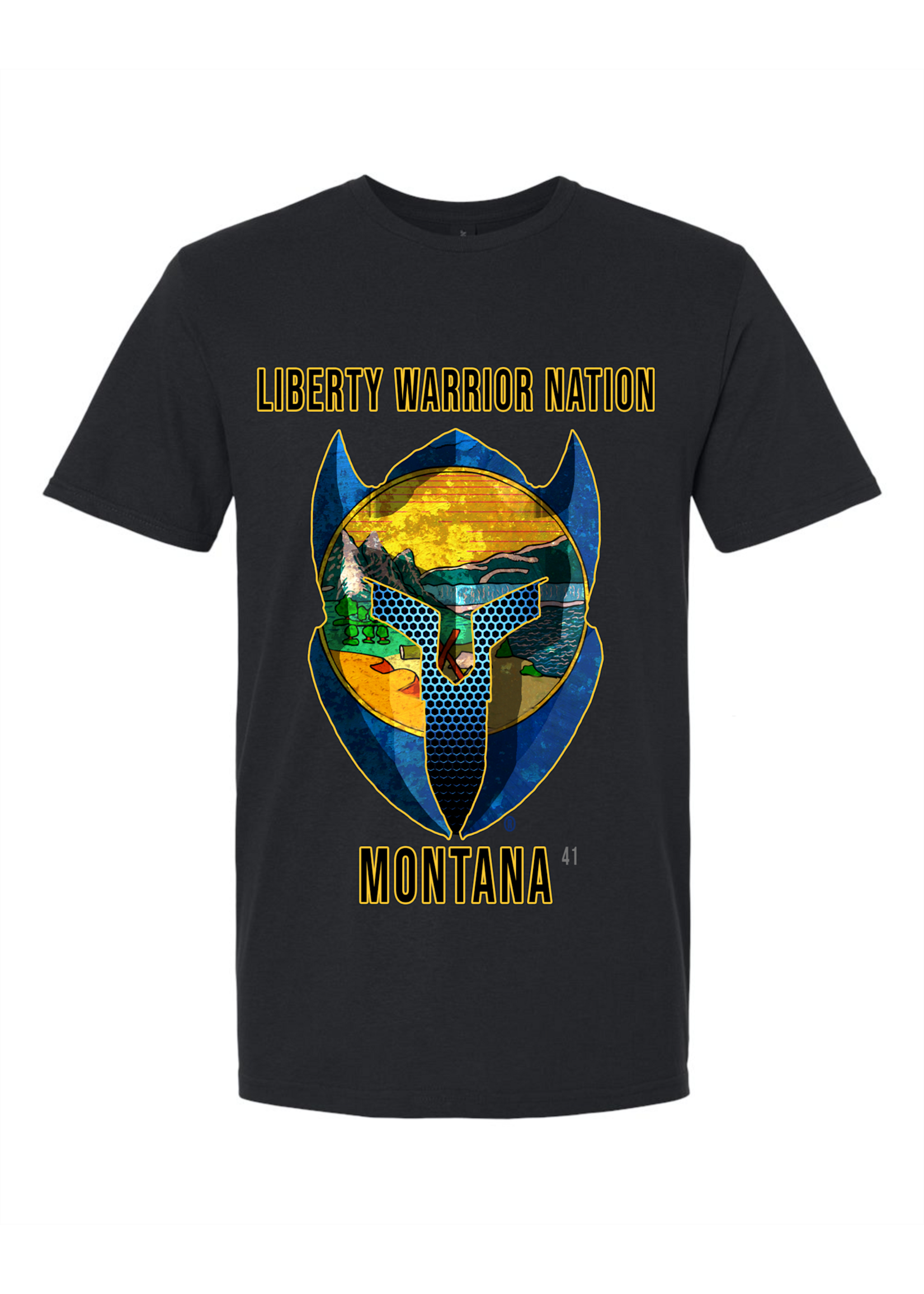 LWN Liberty Warrior Nation Montanna with Text Shirt