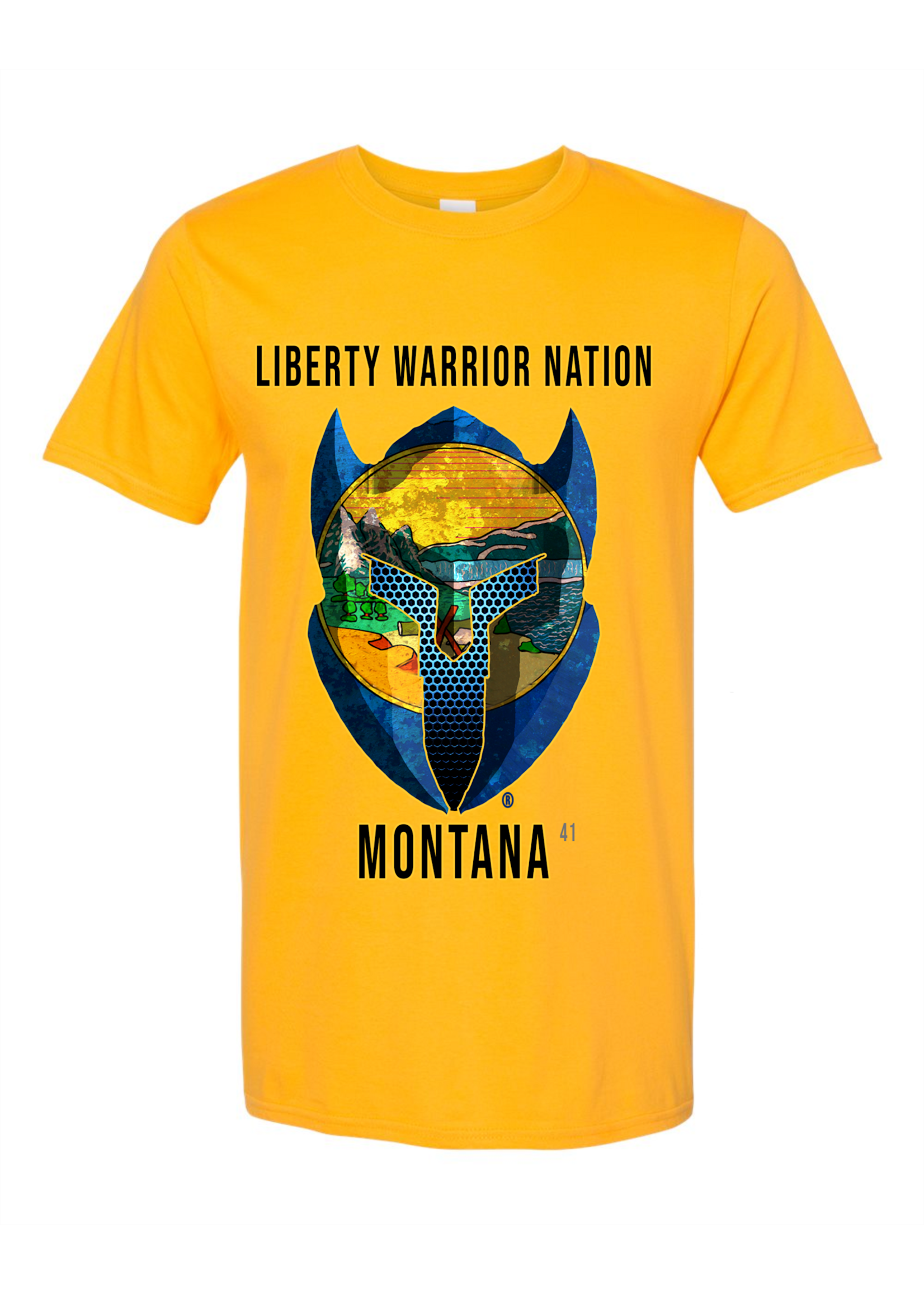 LWN Liberty Warrior Nation Montanna with Text Shirt