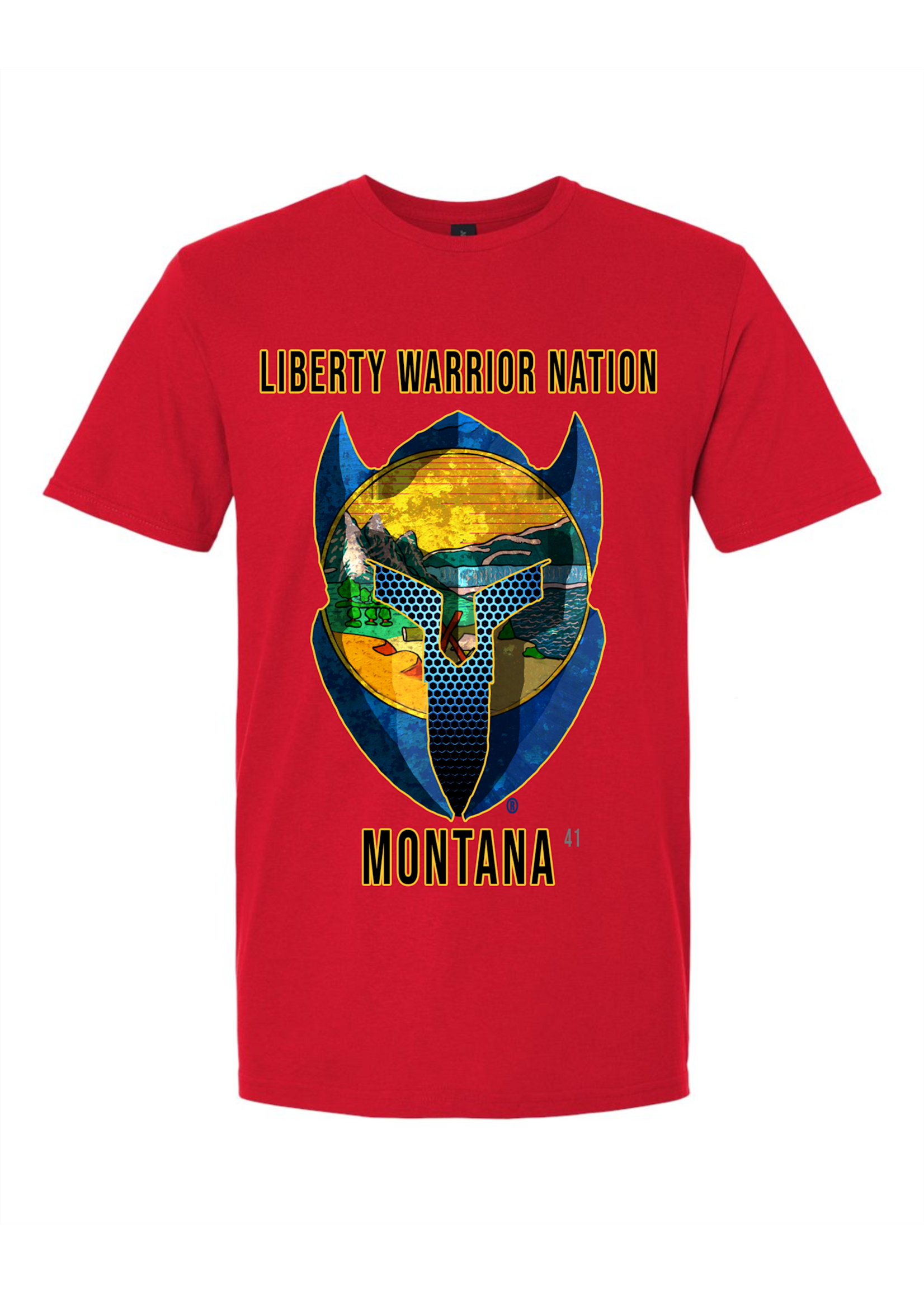 LWN Liberty Warrior Nation Montanna with Text Shirt