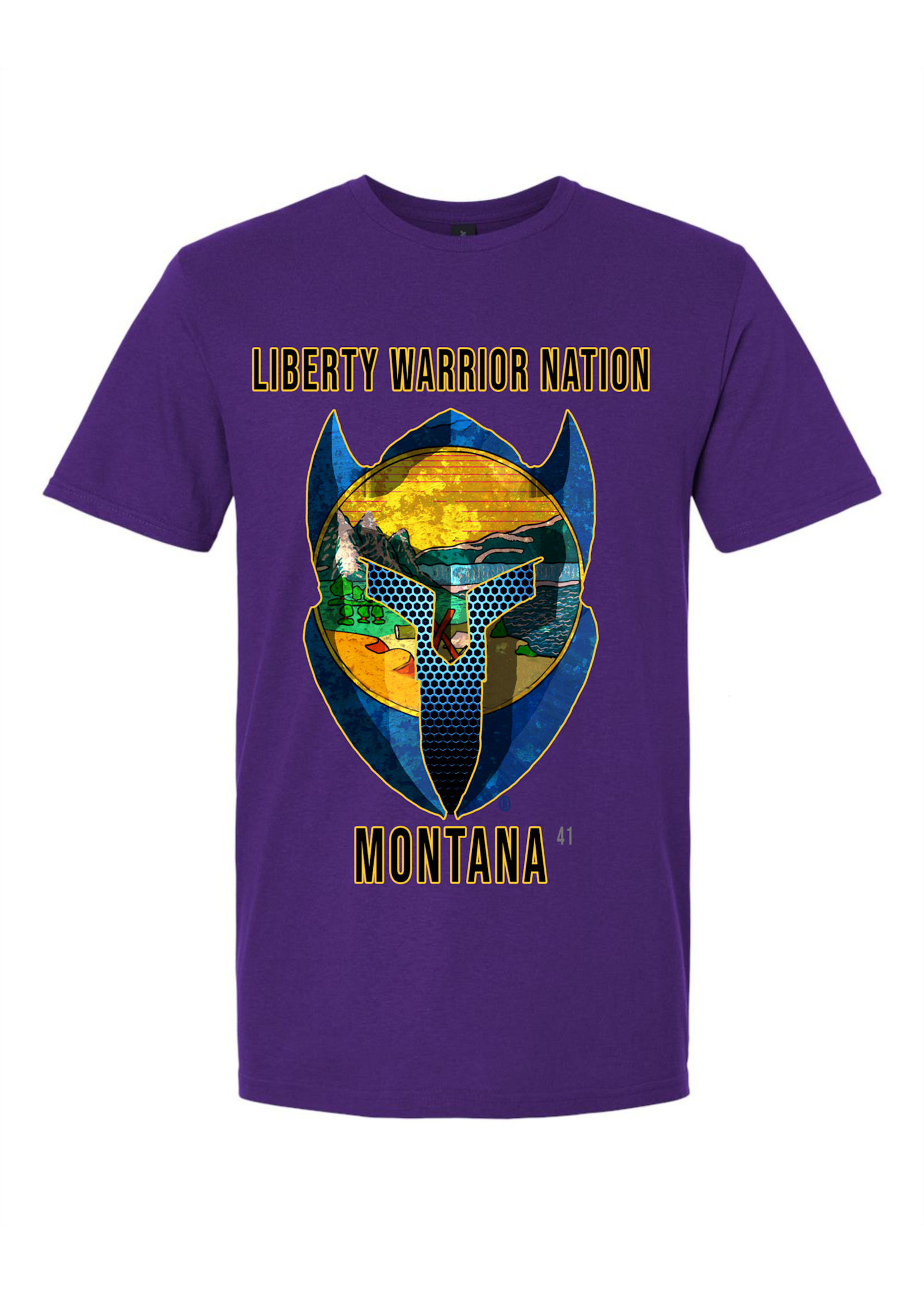 LWN Liberty Warrior Nation Montanna with Text Shirt
