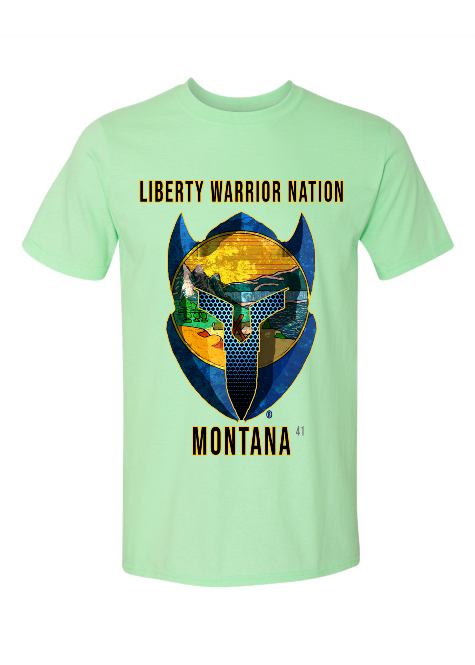 LWN Liberty Warrior Nation Montanna with Text Shirt