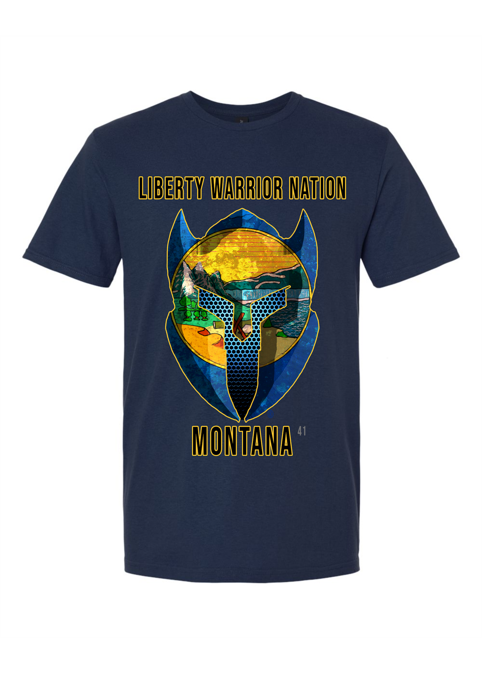 LWN Liberty Warrior Nation Montanna with Text Shirt