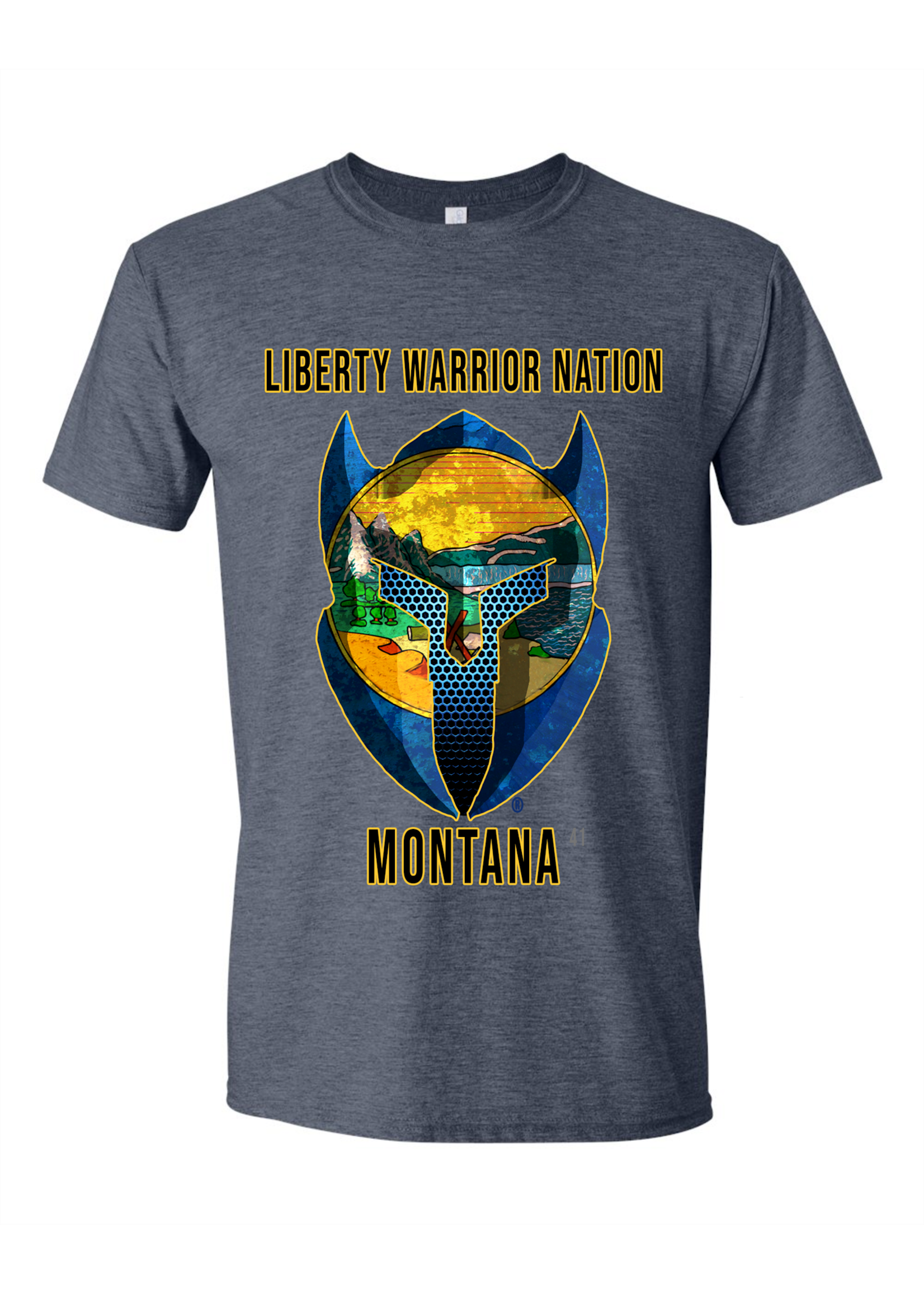 LWN Liberty Warrior Nation Montanna with Text Shirt