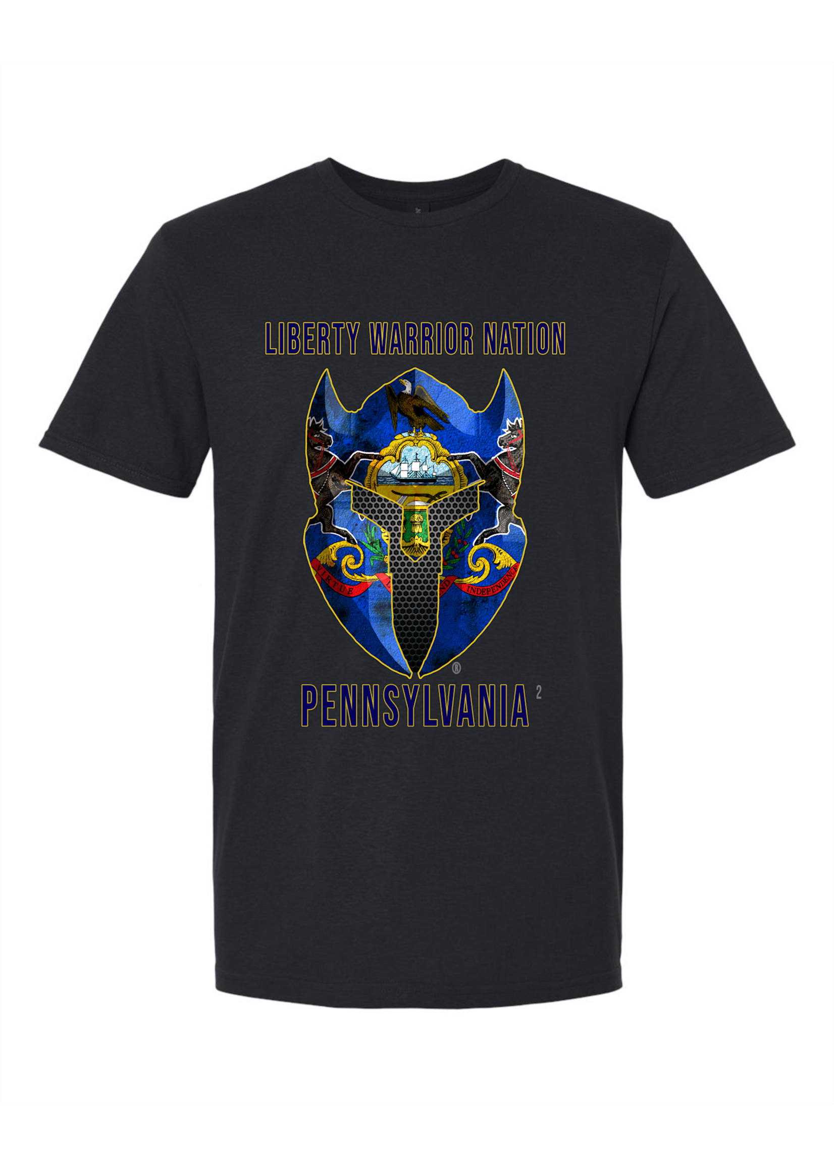 LWN Liberty Warrior Nation Pennsylvania with Text Shirt