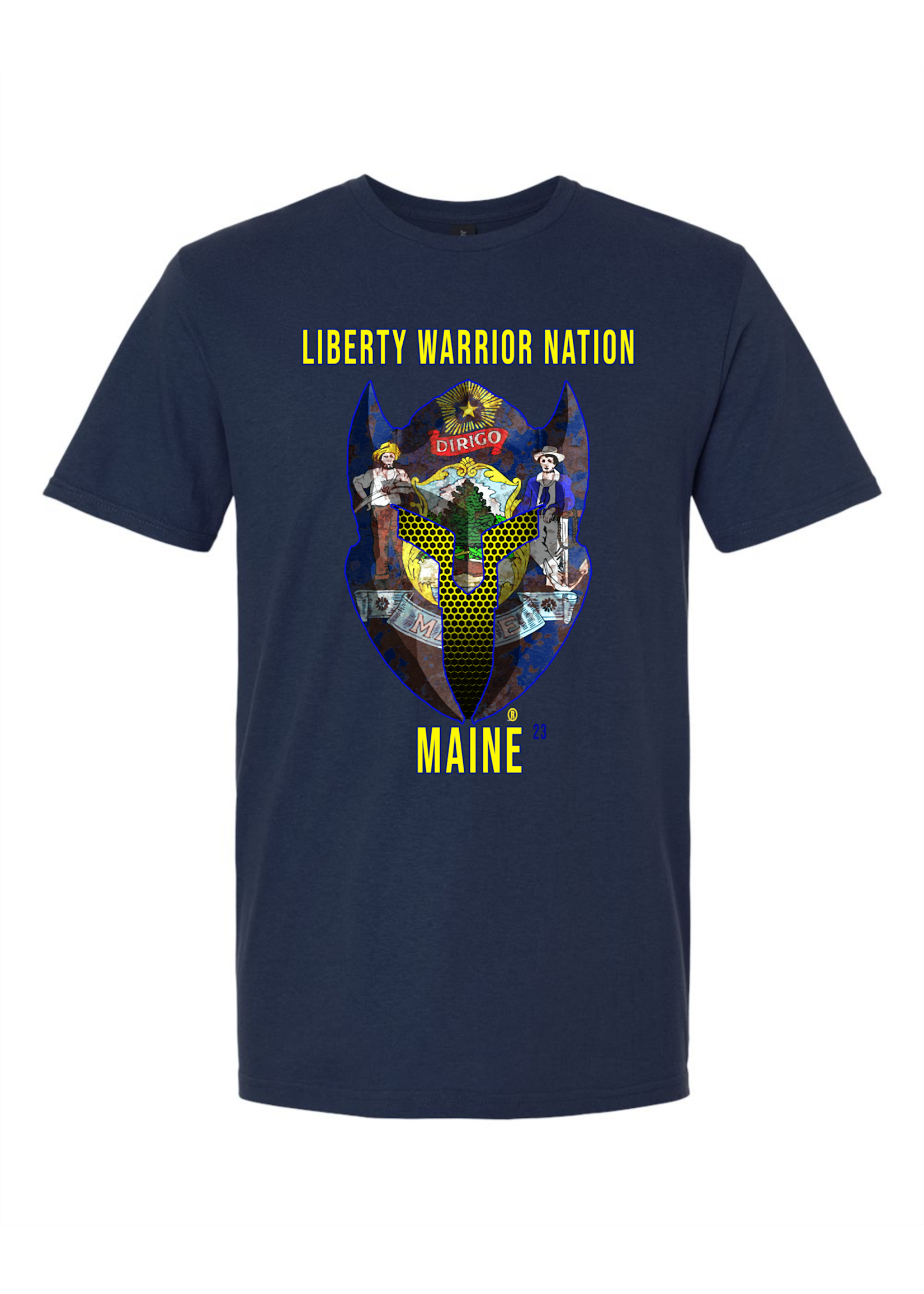 LWN Liberty Warrior Nation Maine with Text Shirt