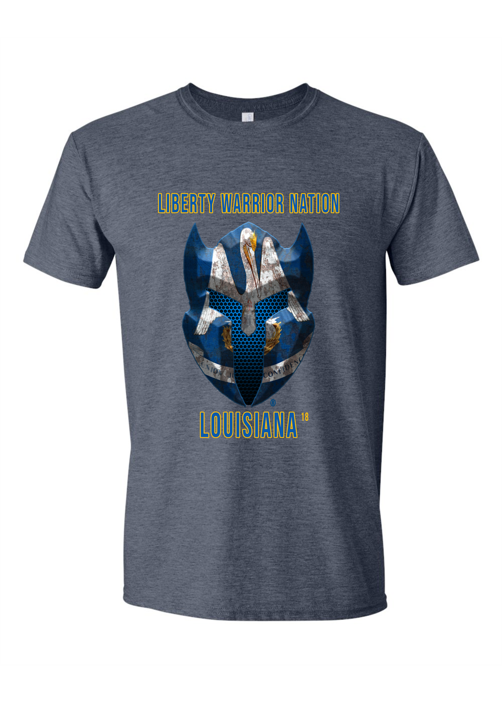 LWN Liberty Warrior Nation Louisiana with Text Shirt