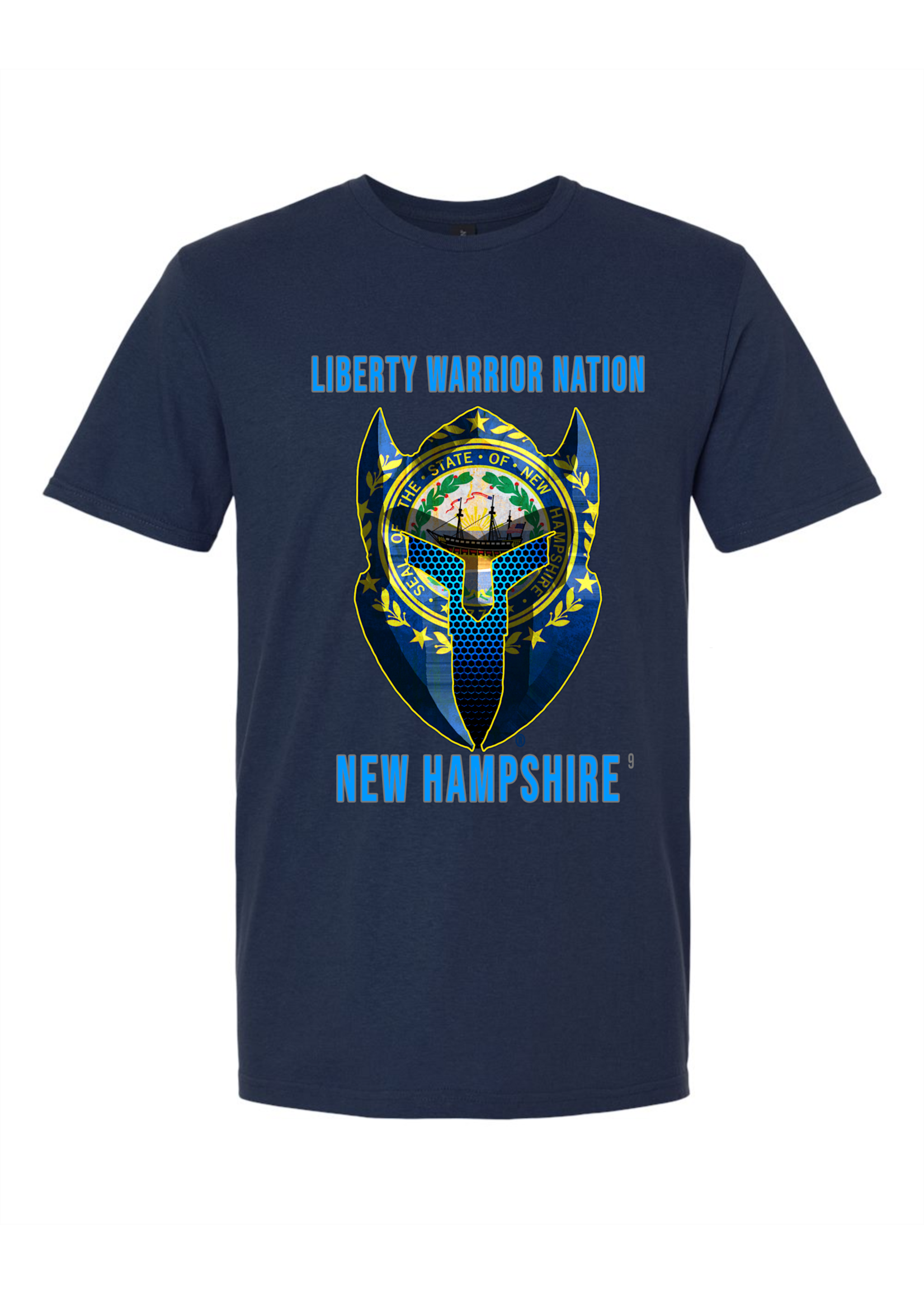 LWN Liberty Warrior Nation New Hampshire with Text Shirt