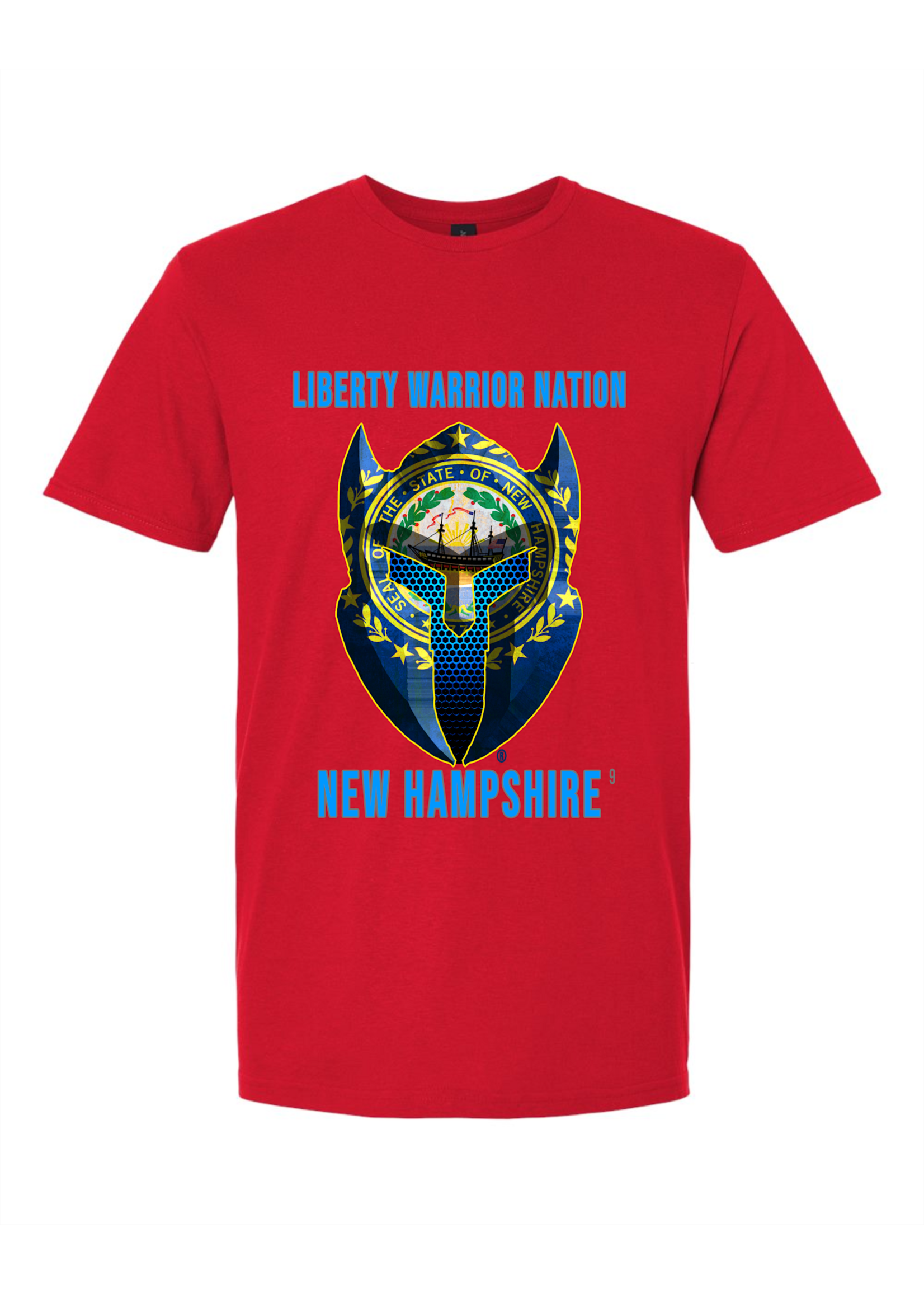 LWN Liberty Warrior Nation New Hampshire with Text Shirt