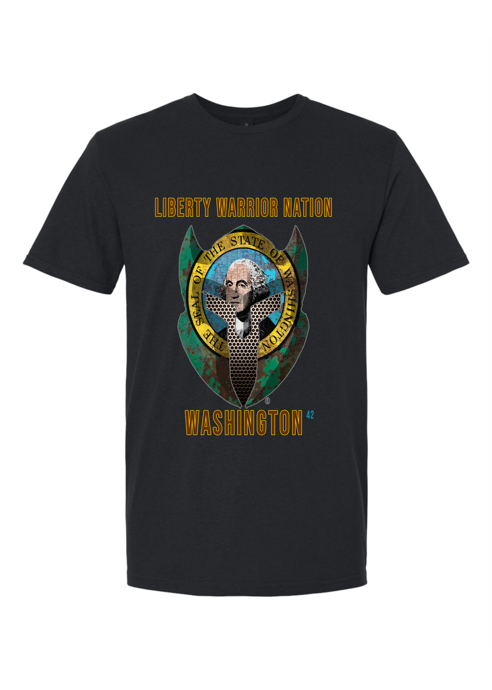 LWN Liberty Warrior Nation Washington with Text Shirt