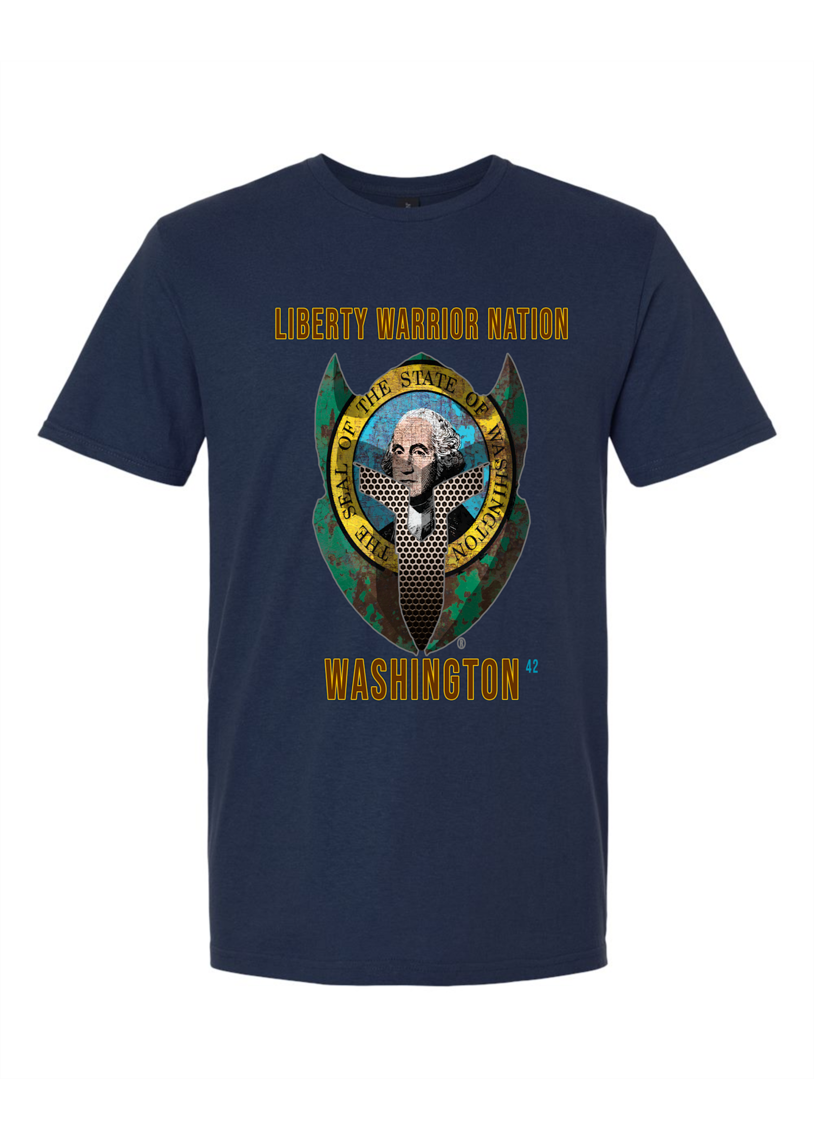 LWN Liberty Warrior Nation Washington with Text Shirt