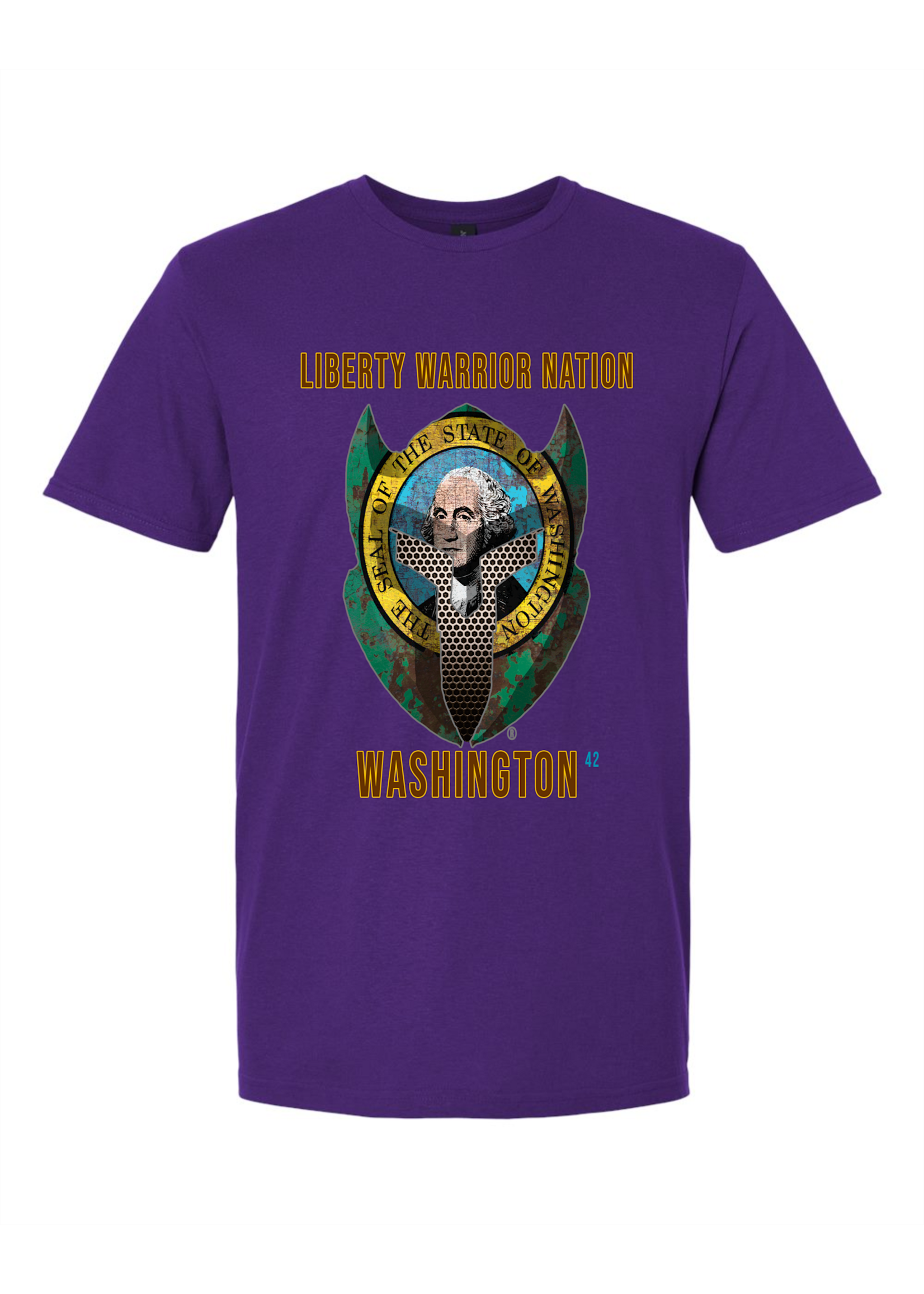 LWN Liberty Warrior Nation Washington with Text Shirt