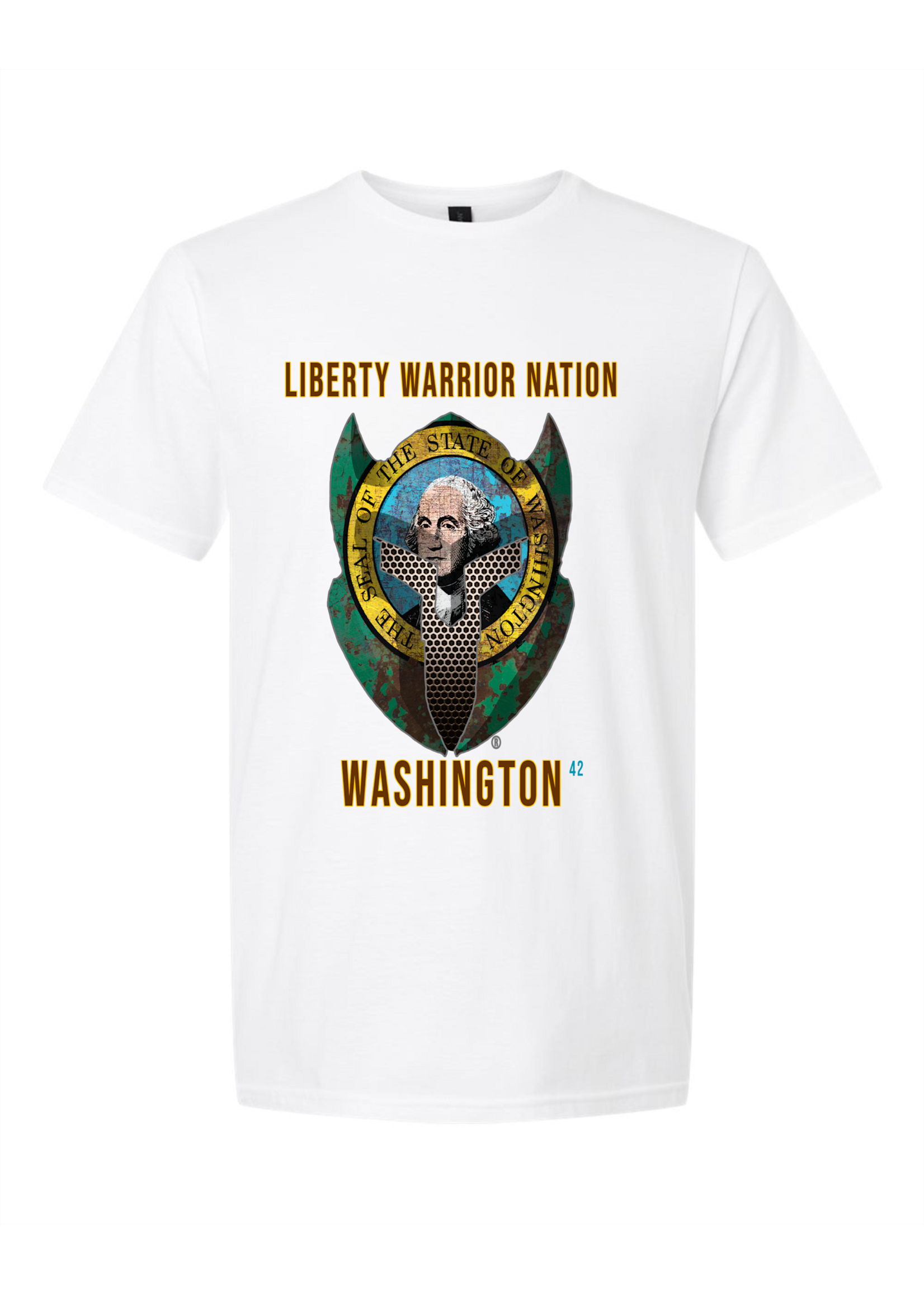 LWN Liberty Warrior Nation Washington with Text Shirt