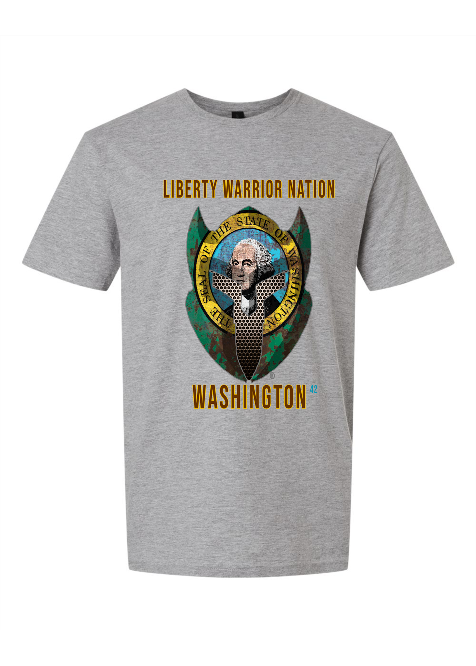 LWN Liberty Warrior Nation Washington with Text Shirt