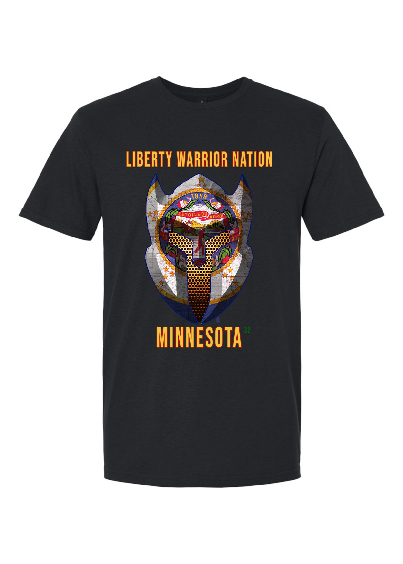LWN Liberty Warrior Nation Minnesota with Text Shirt
