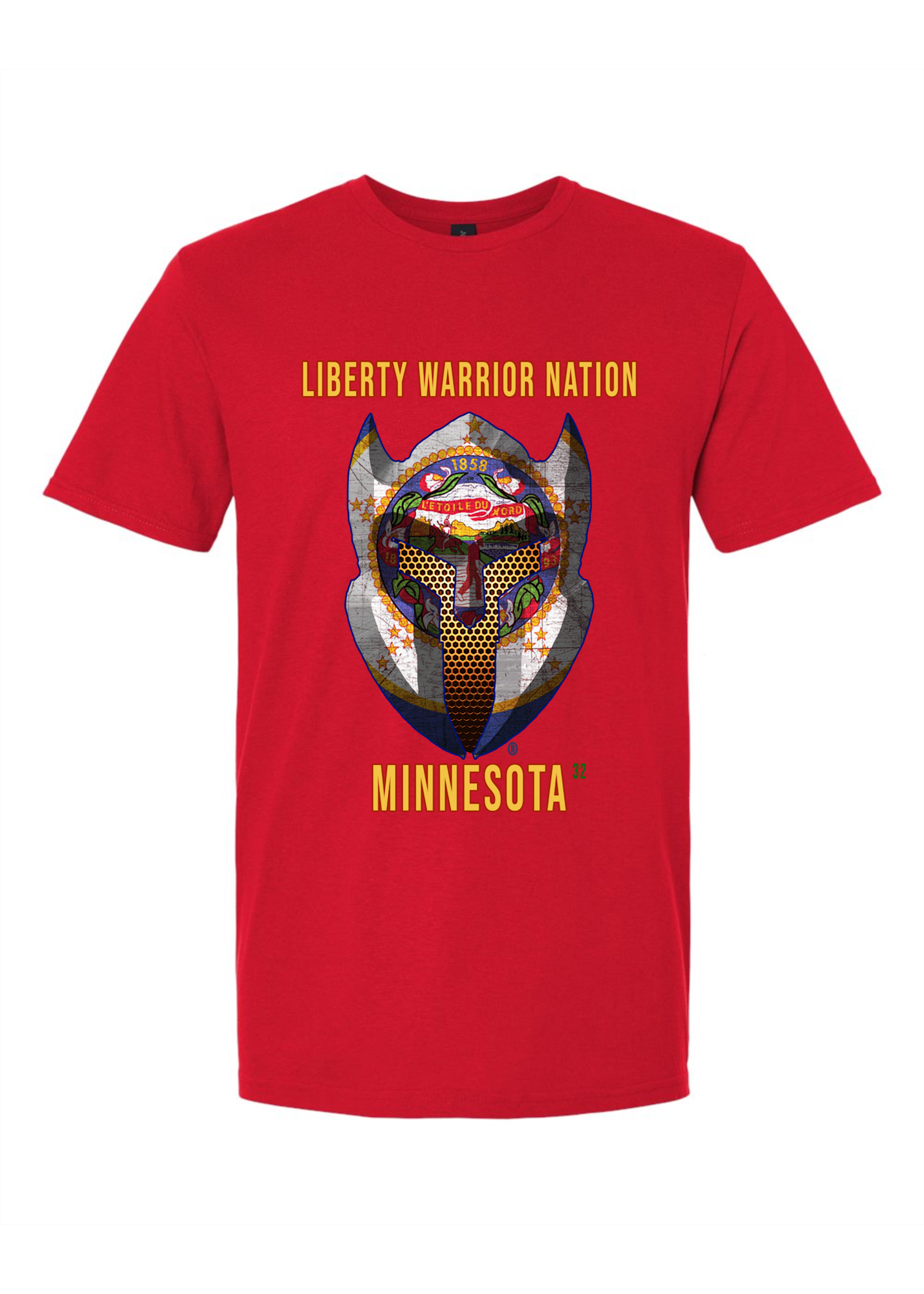 LWN Liberty Warrior Nation Minnesota with Text Shirt