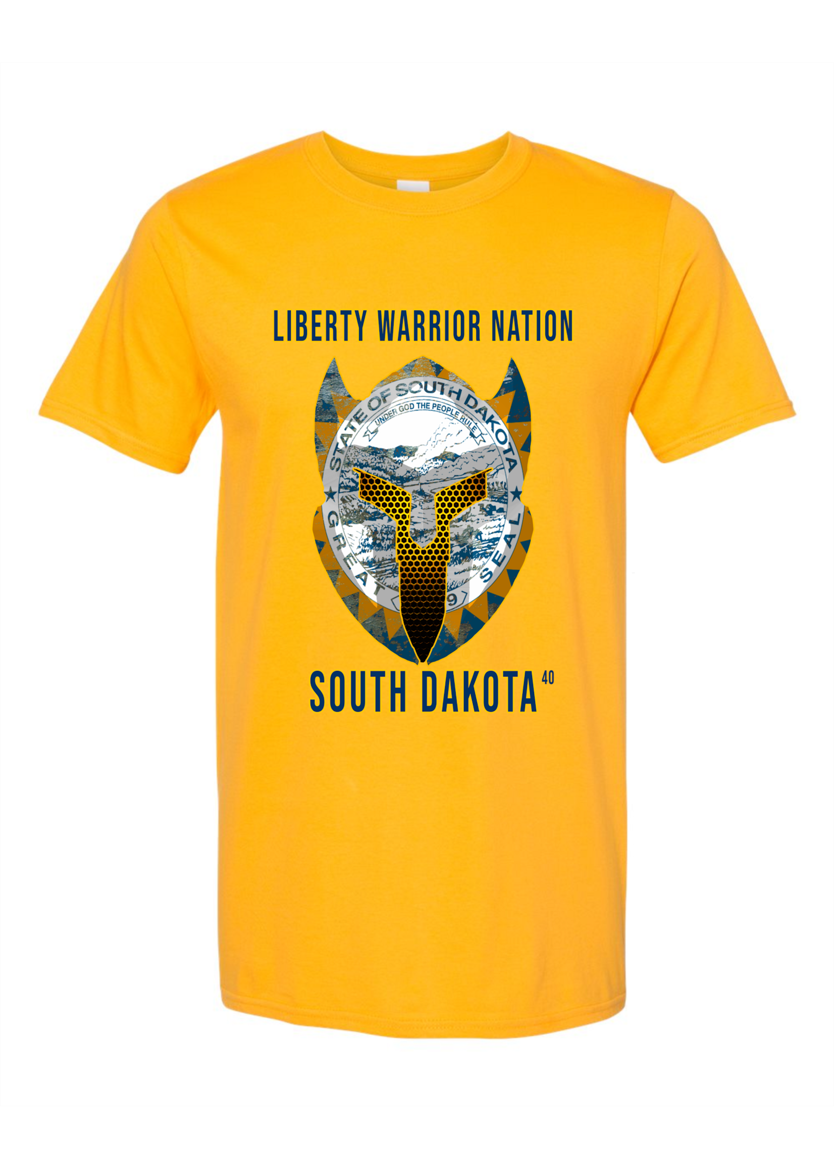 LWN Liberty Warrior Nation South Dakota with Text Shirt