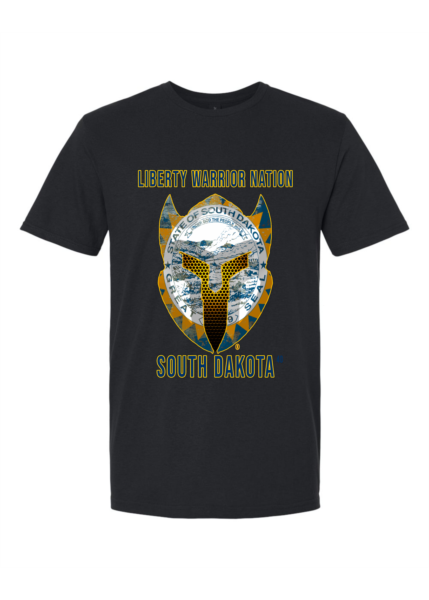 LWN Liberty Warrior Nation South Dakota with Text Shirt