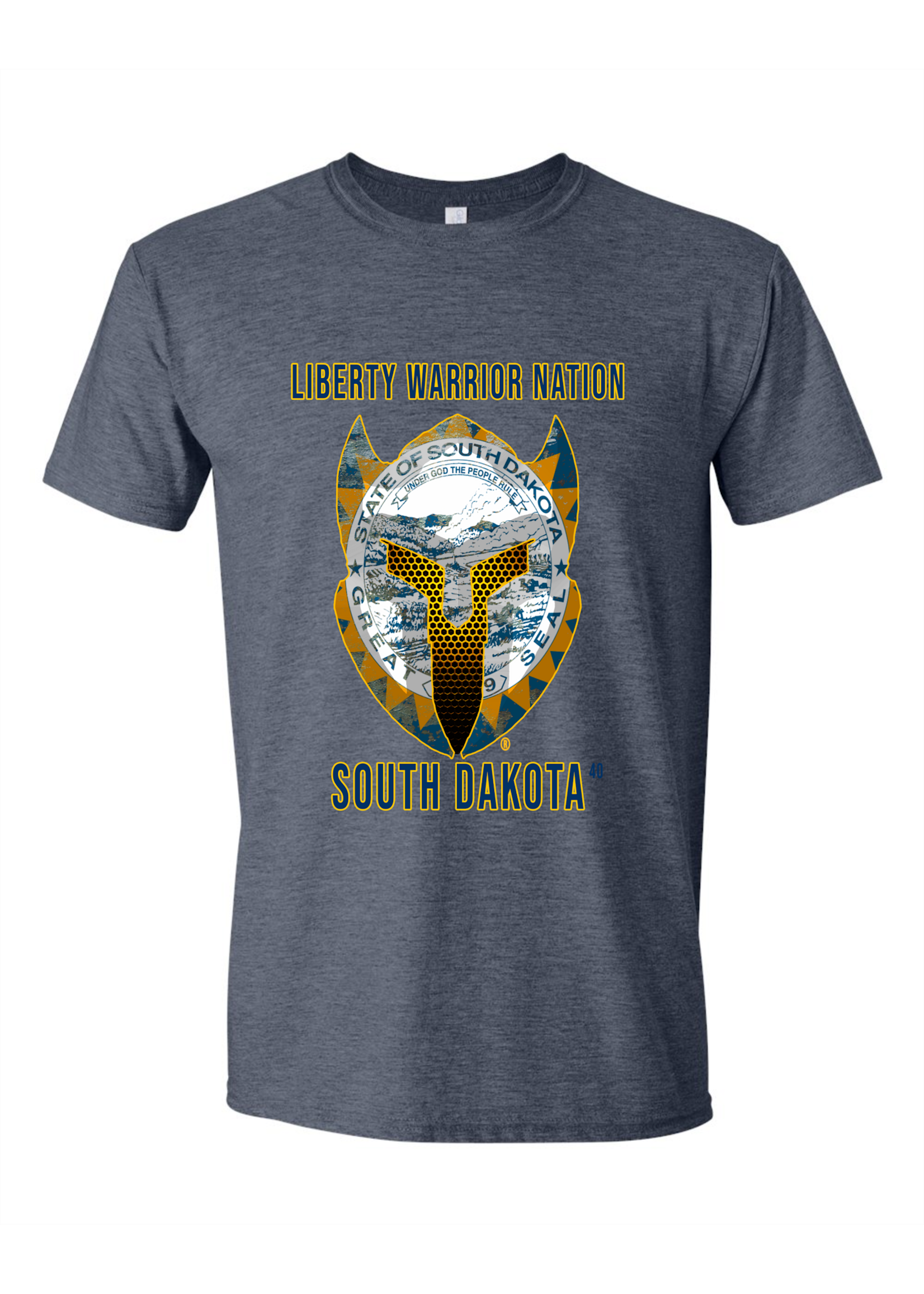 LWN Liberty Warrior Nation South Dakota with Text Shirt