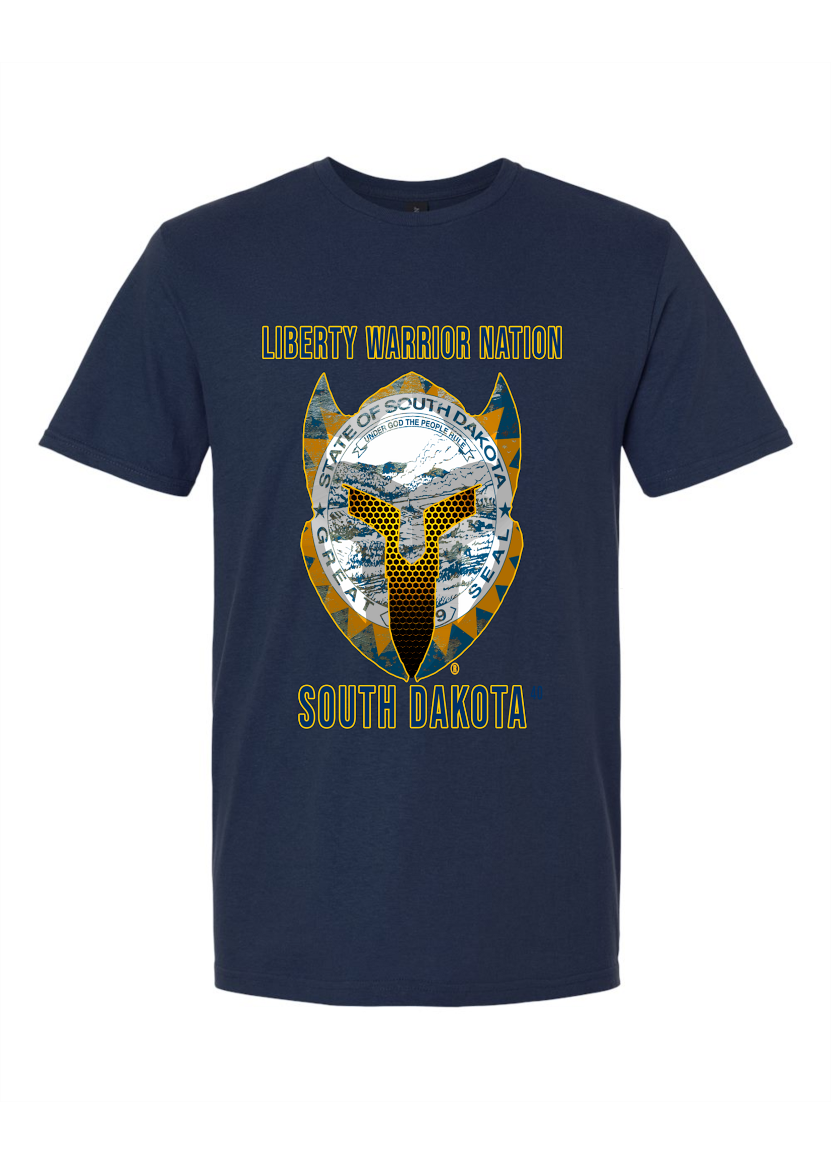 LWN Liberty Warrior Nation South Dakota with Text Shirt