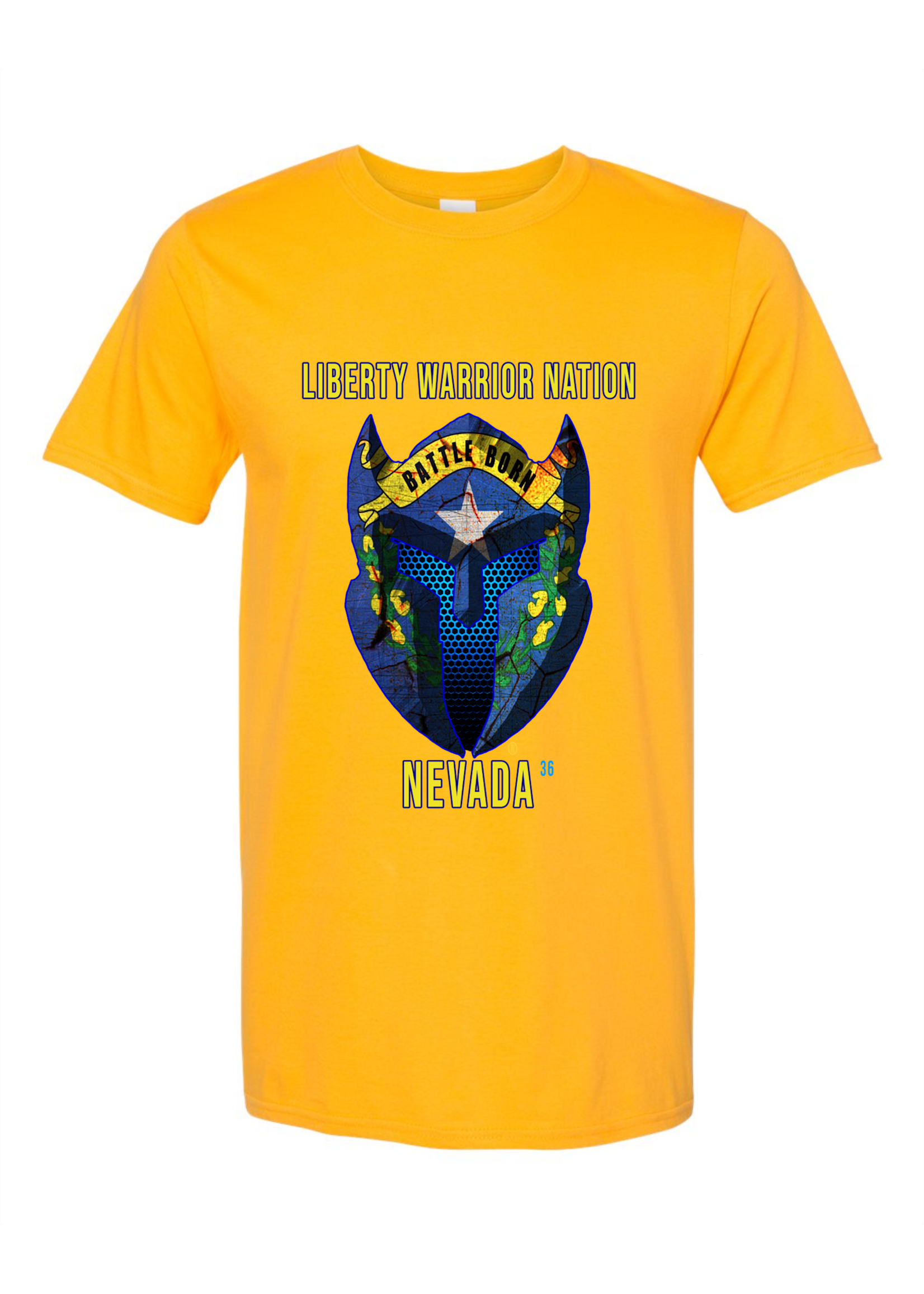 LWN Liberty Warrior Nation Nevada with Text Shirt