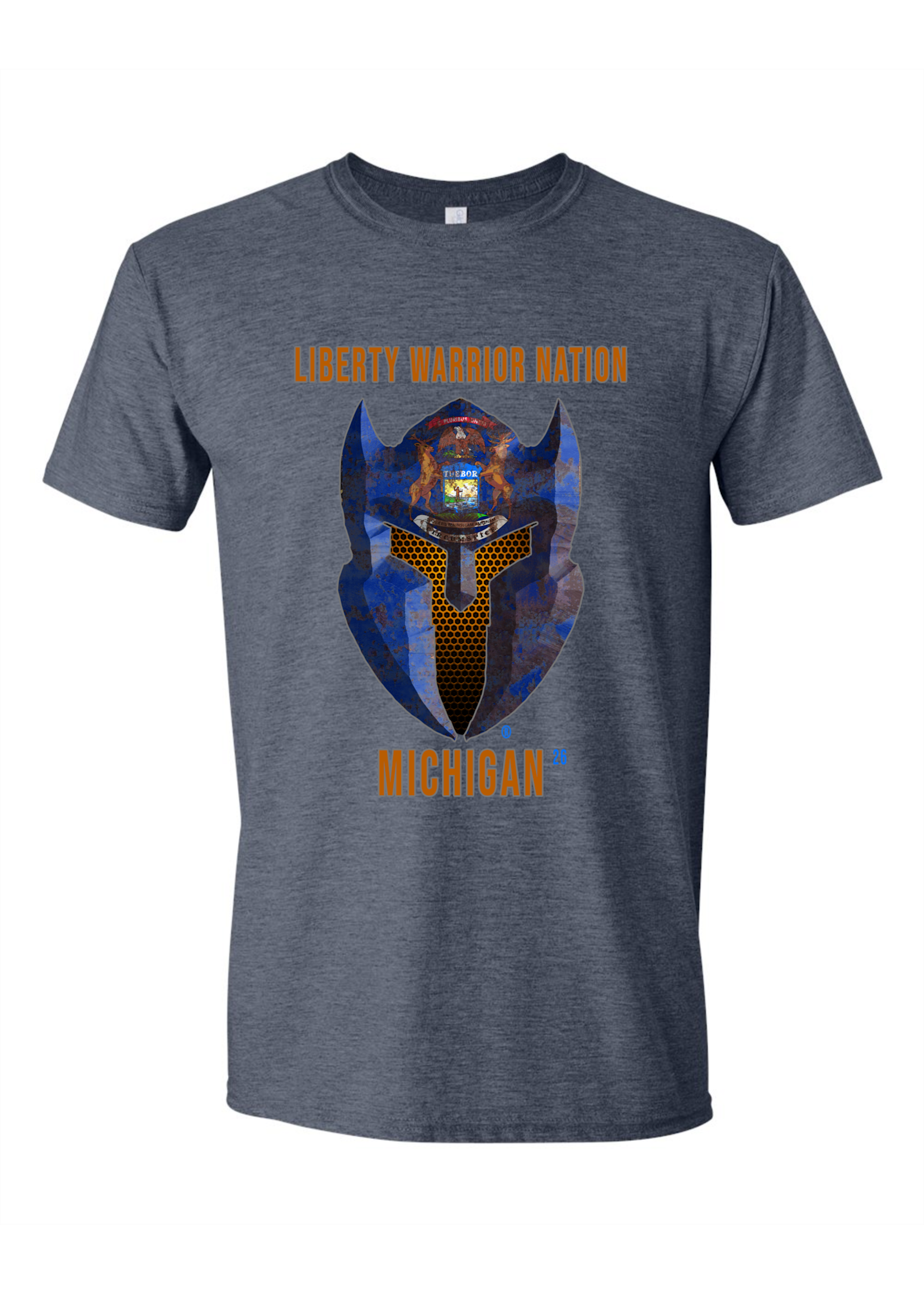LWN Liberty Warrior Nation Michigan with Text Shirt