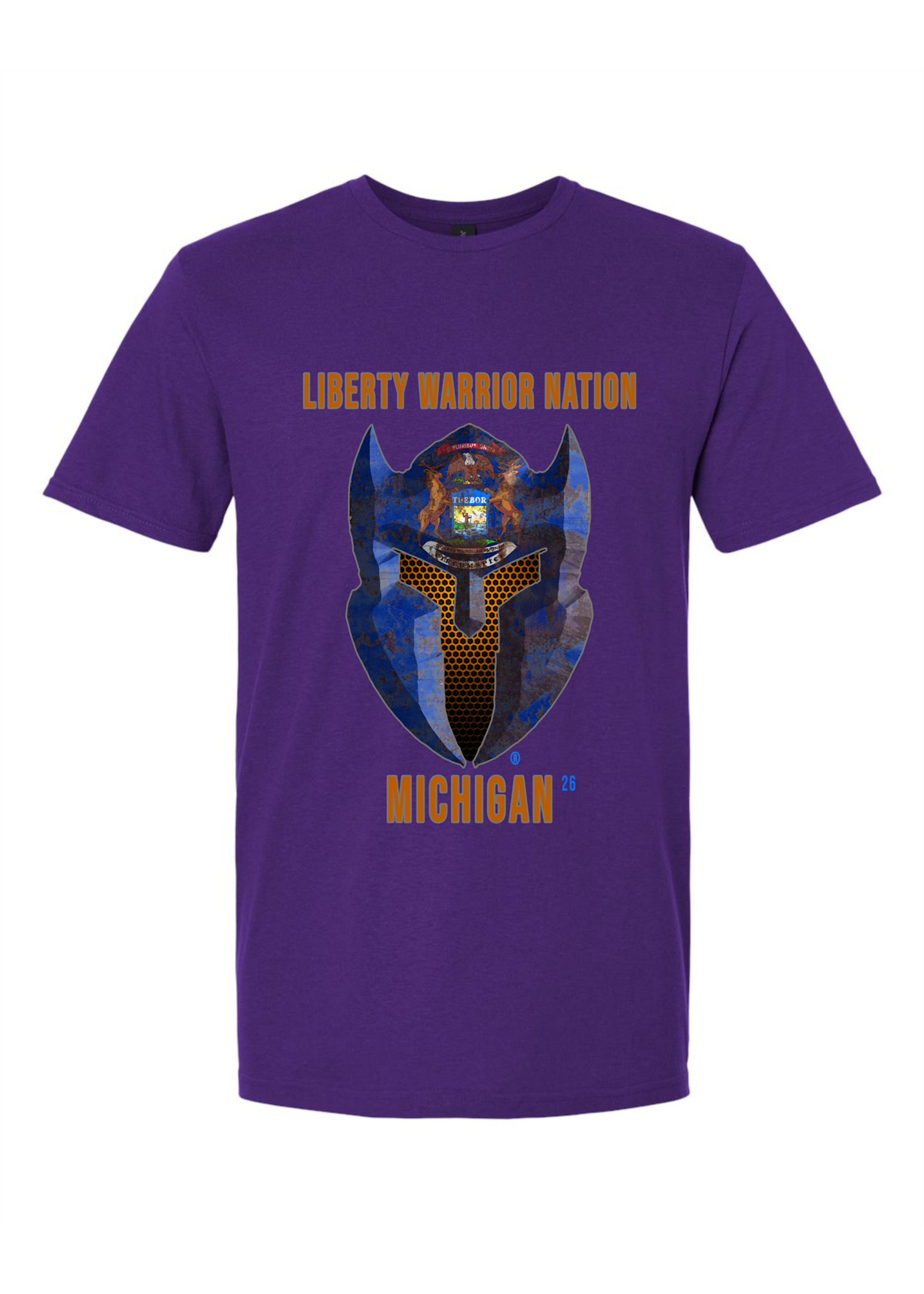LWN Liberty Warrior Nation Michigan with Text Shirt