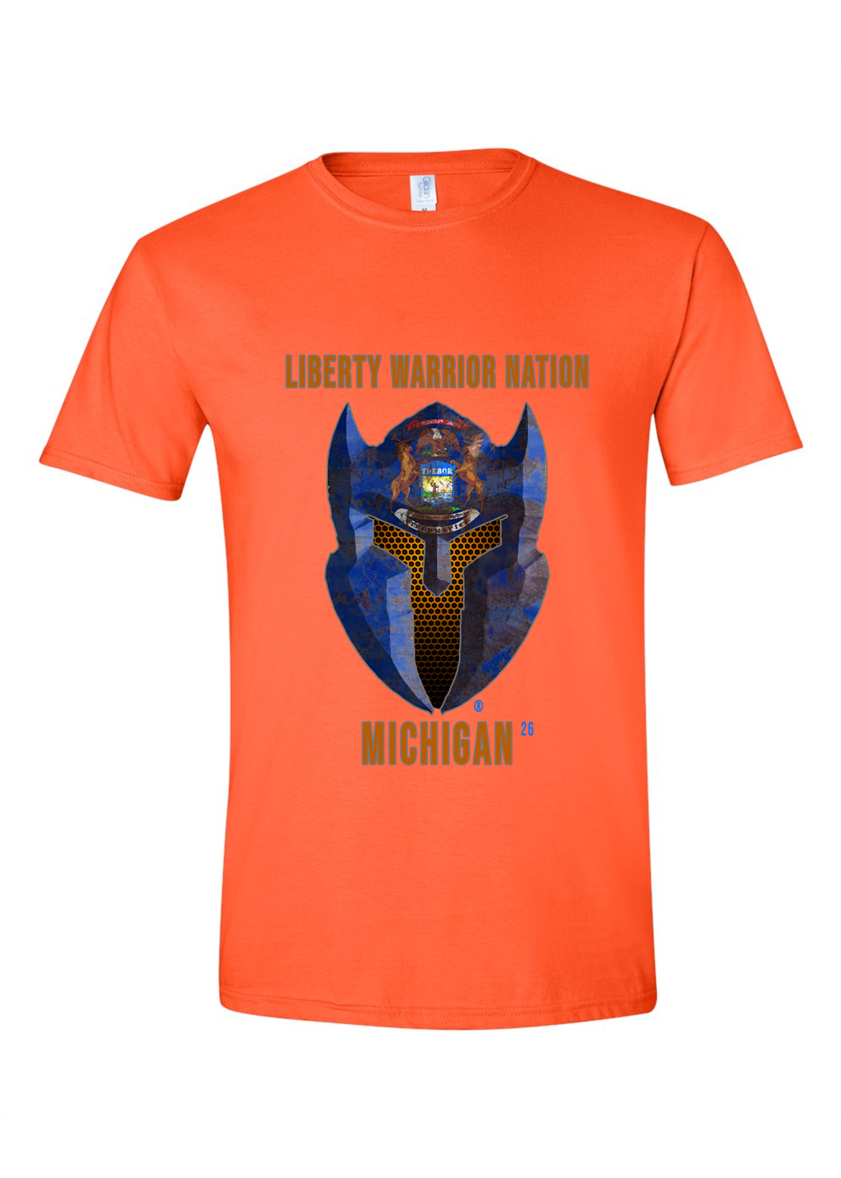 LWN Liberty Warrior Nation Michigan with Text Shirt