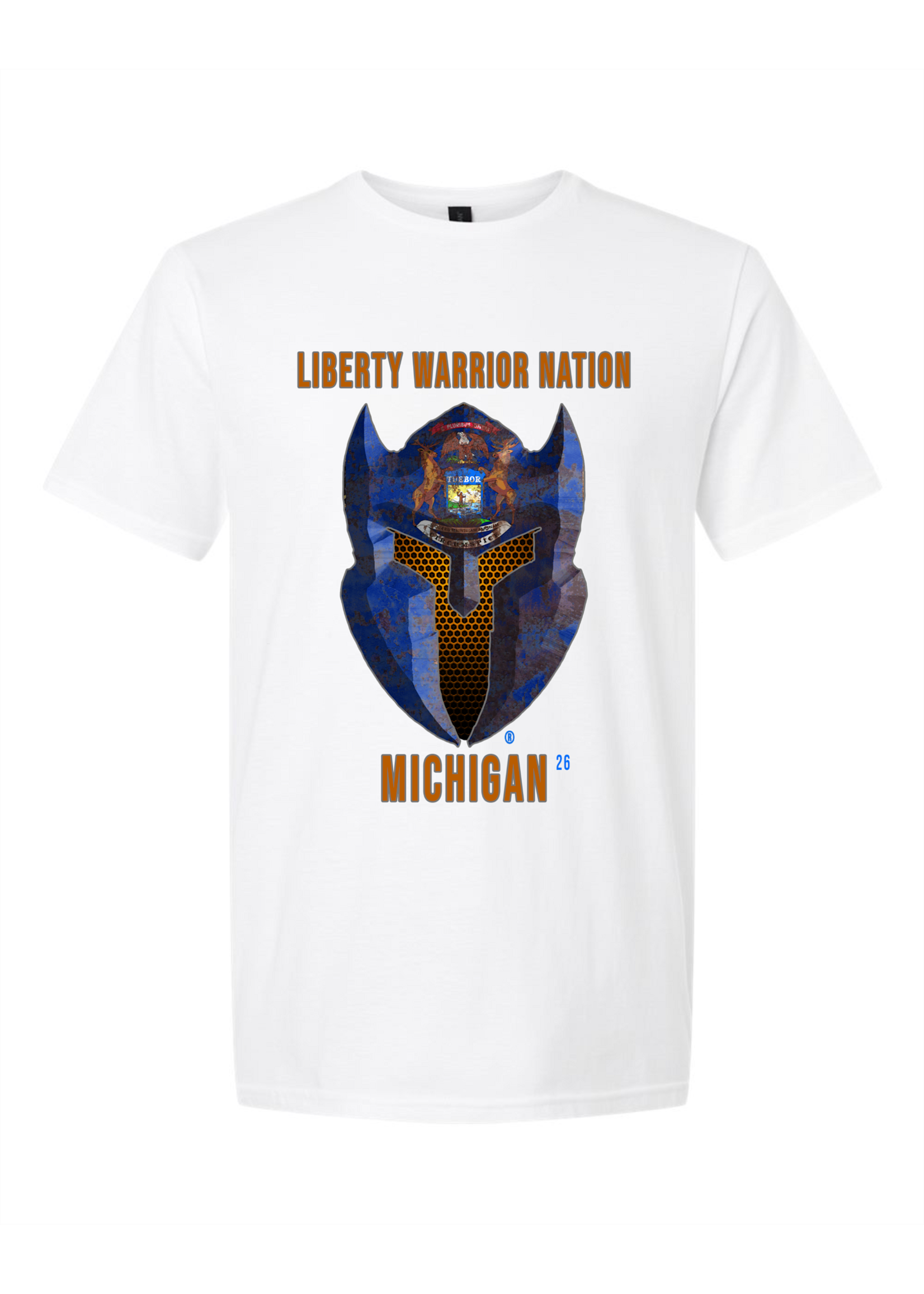 LWN Liberty Warrior Nation Michigan with Text Shirt