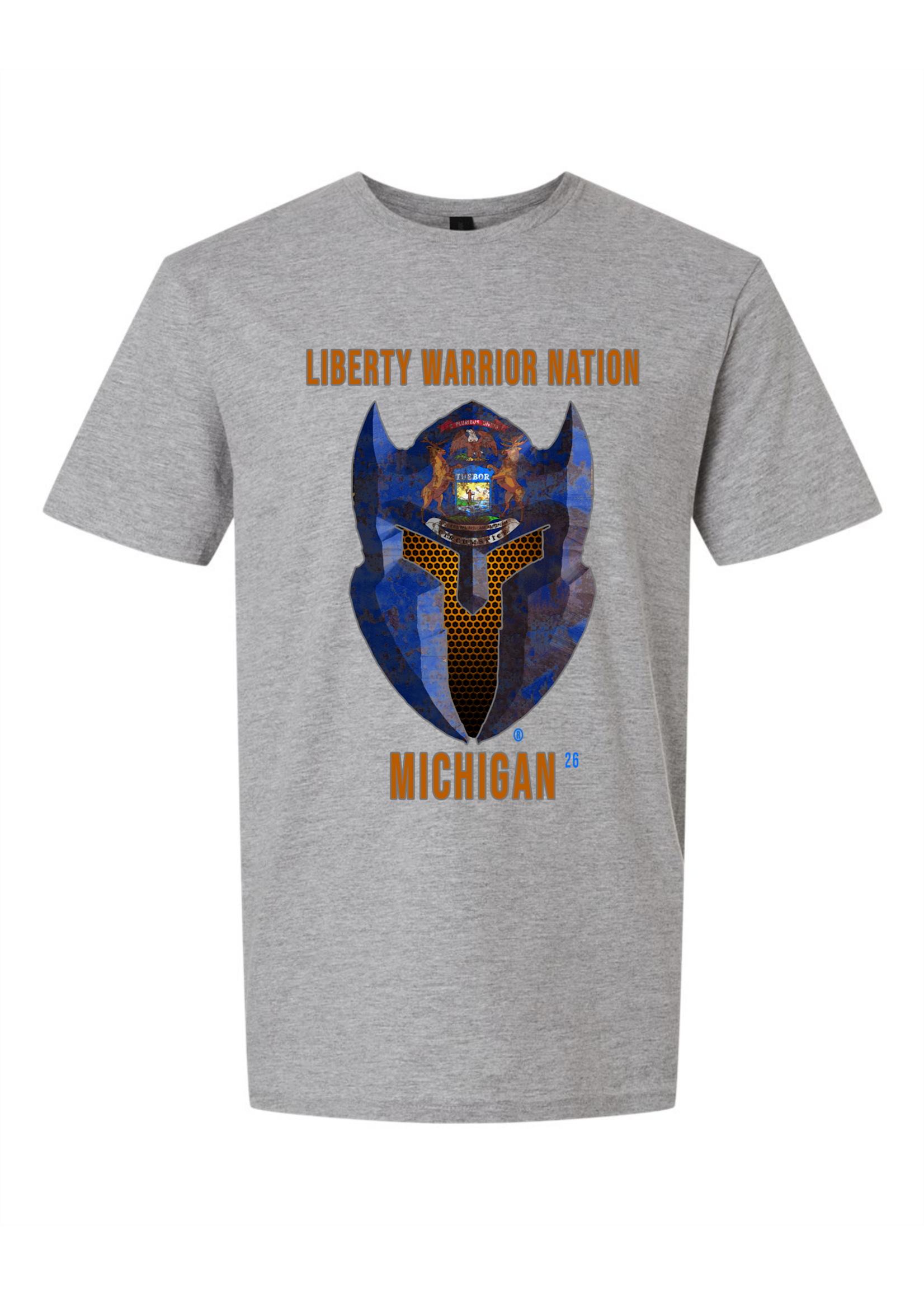LWN Liberty Warrior Nation Michigan with Text Shirt