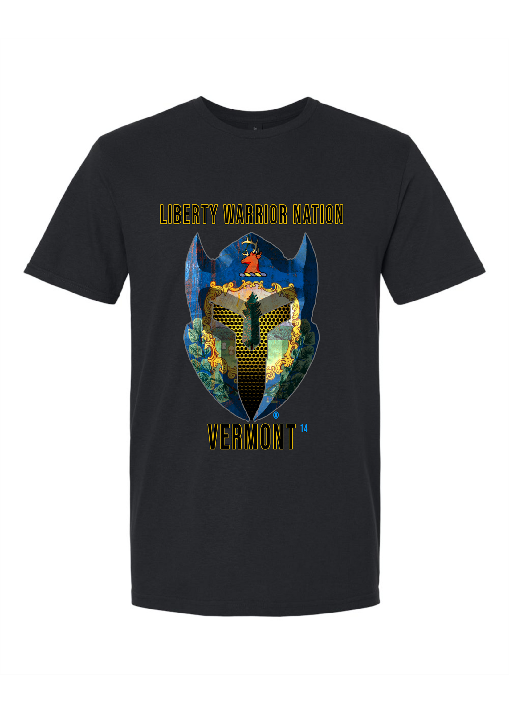 LWN Liberty Warrior Nation Vermont with Text Shirt