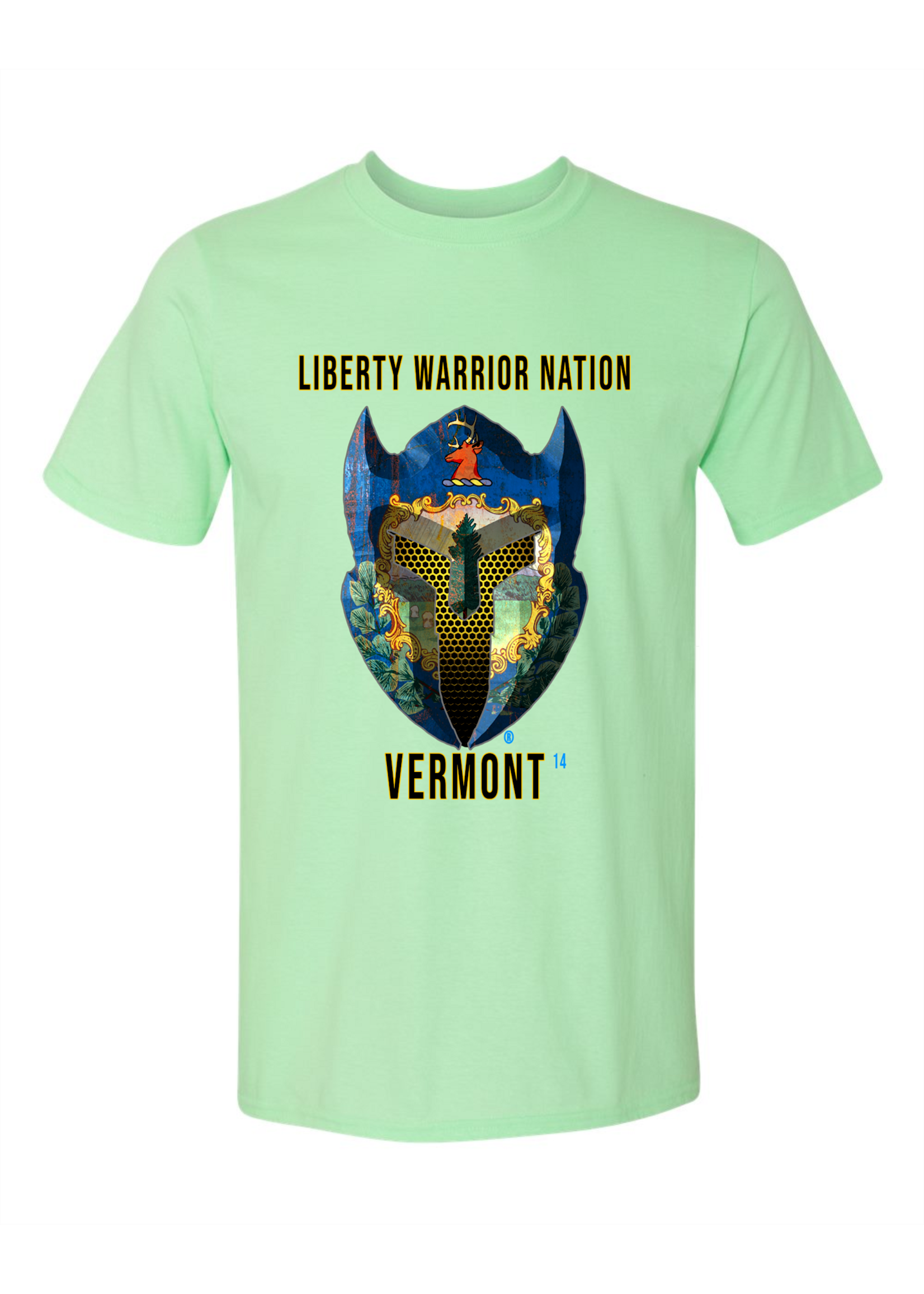 LWN Liberty Warrior Nation Vermont with Text Shirt