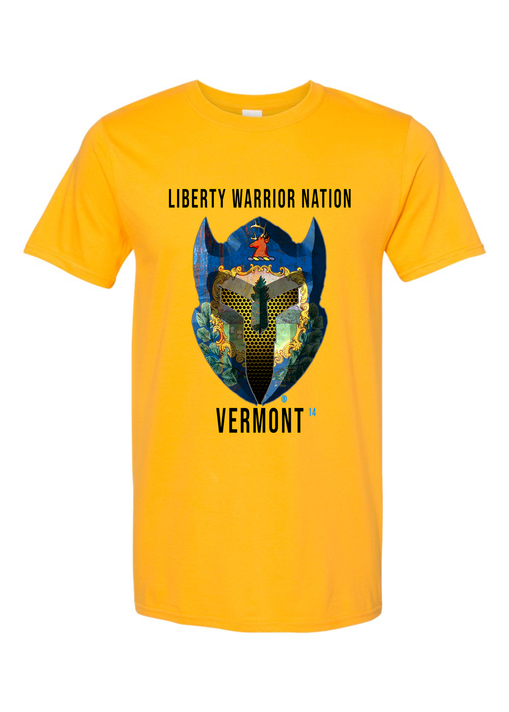 LWN Liberty Warrior Nation Vermont with Text Shirt