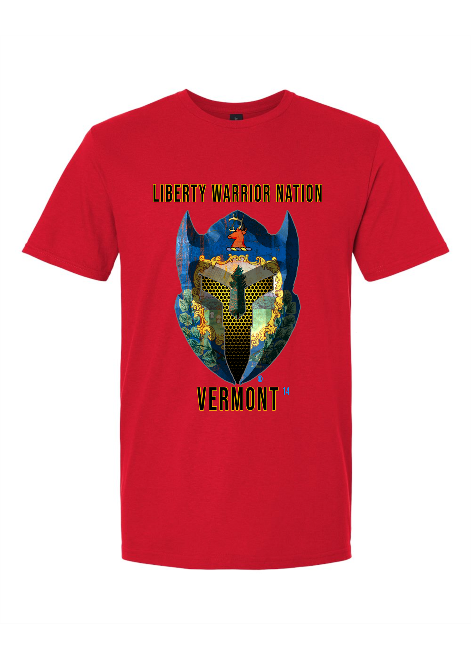 LWN Liberty Warrior Nation Vermont with Text Shirt