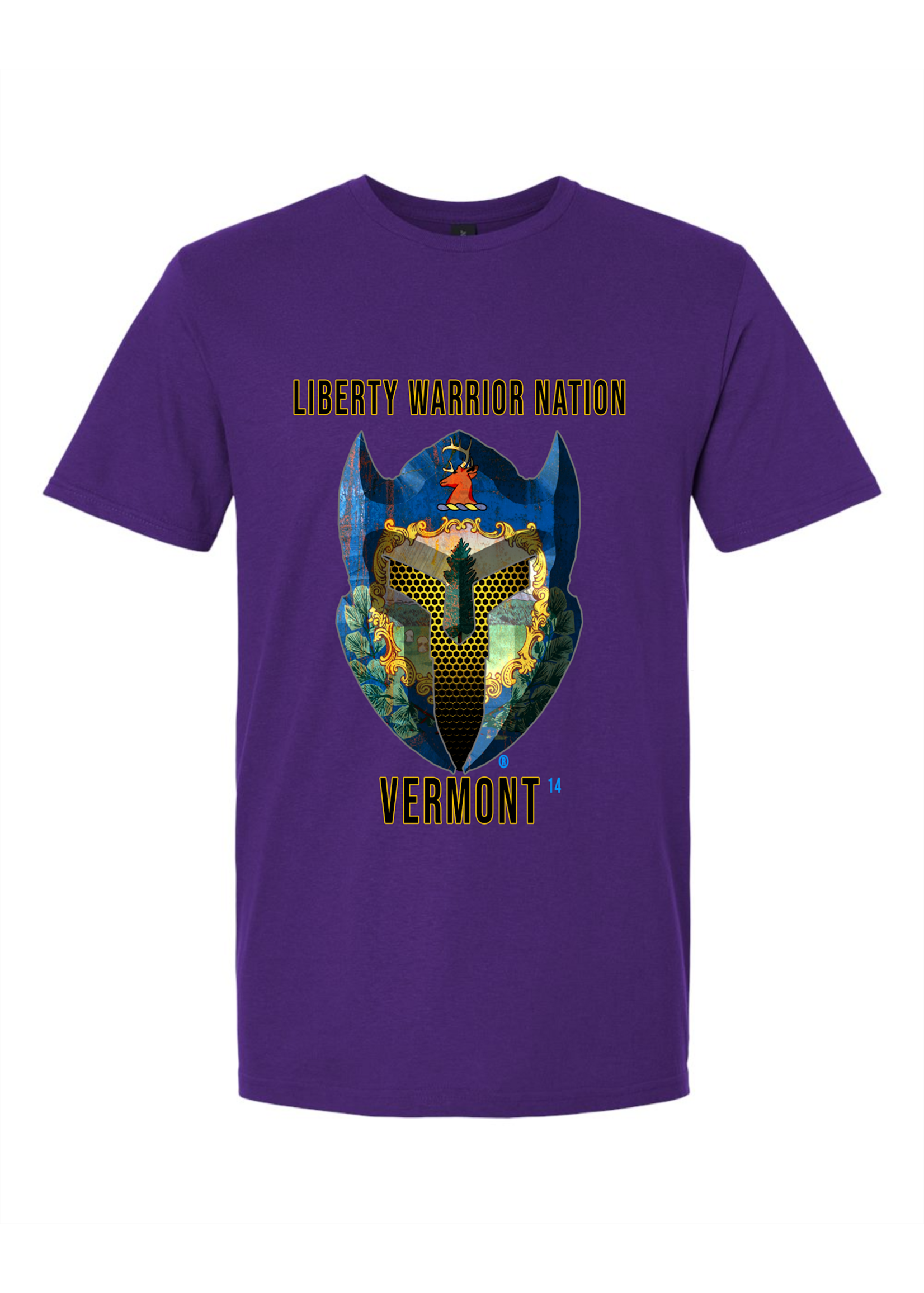 LWN Liberty Warrior Nation Vermont with Text Shirt
