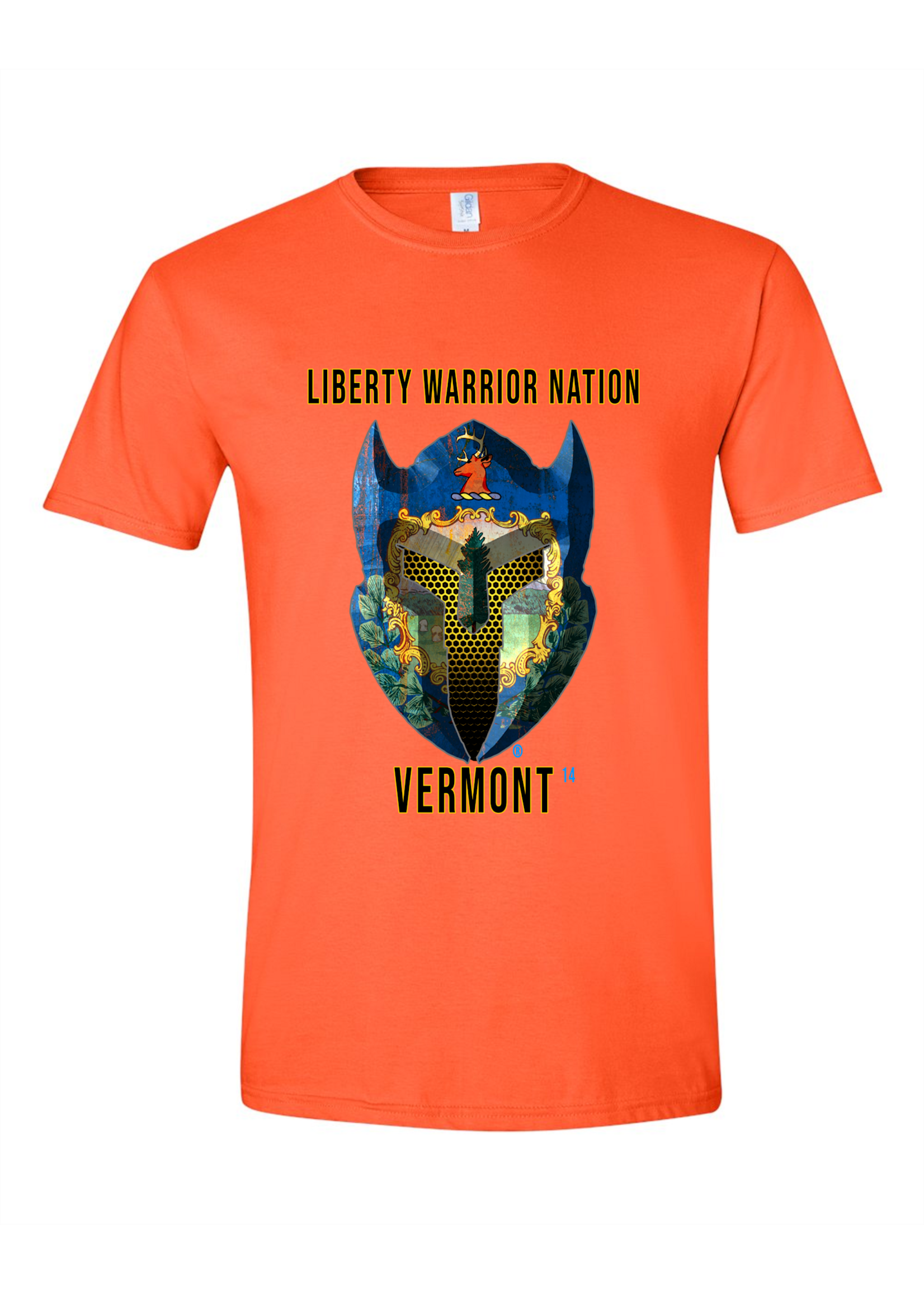 LWN Liberty Warrior Nation Vermont with Text Shirt