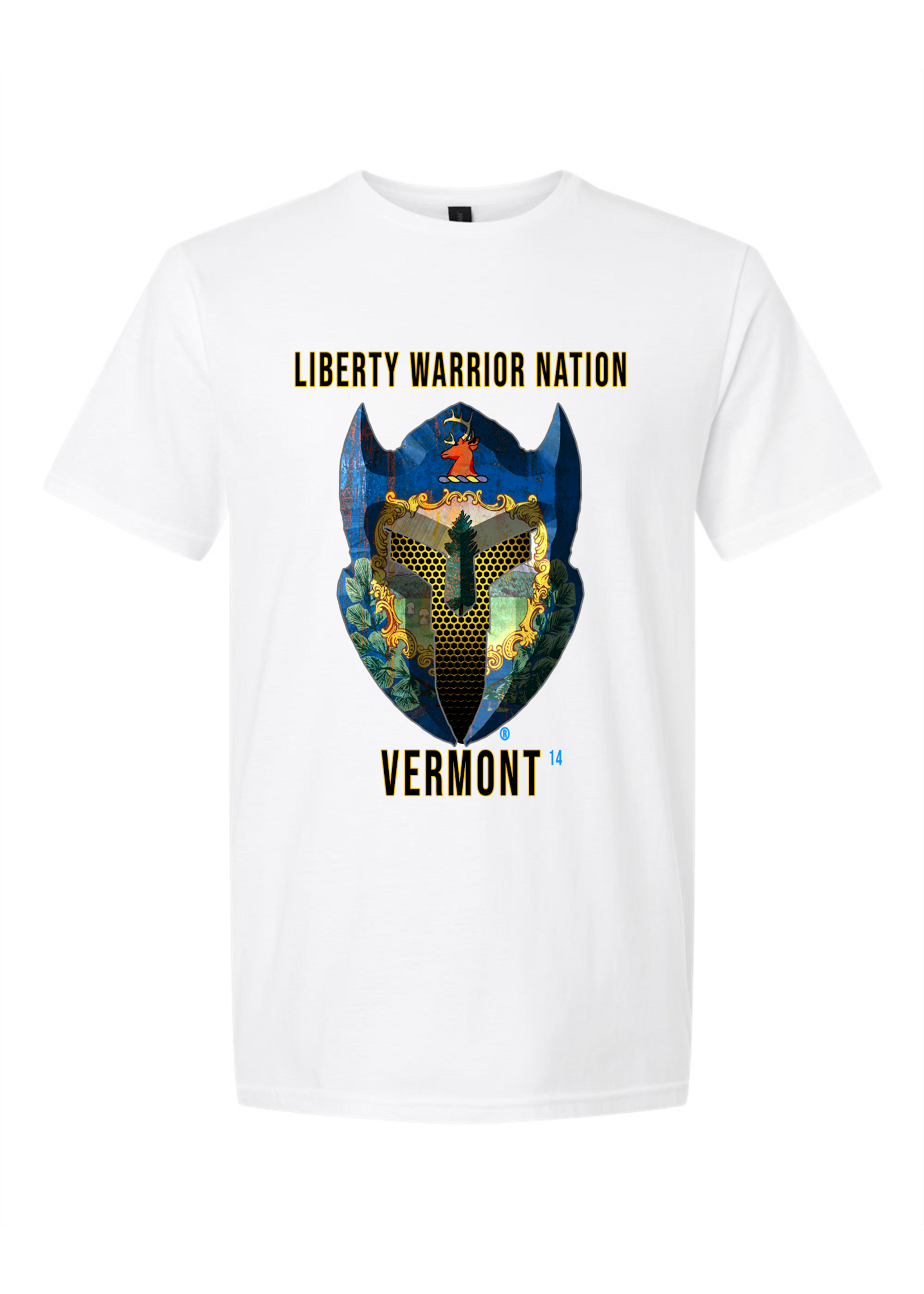 LWN Liberty Warrior Nation Vermont with Text Shirt